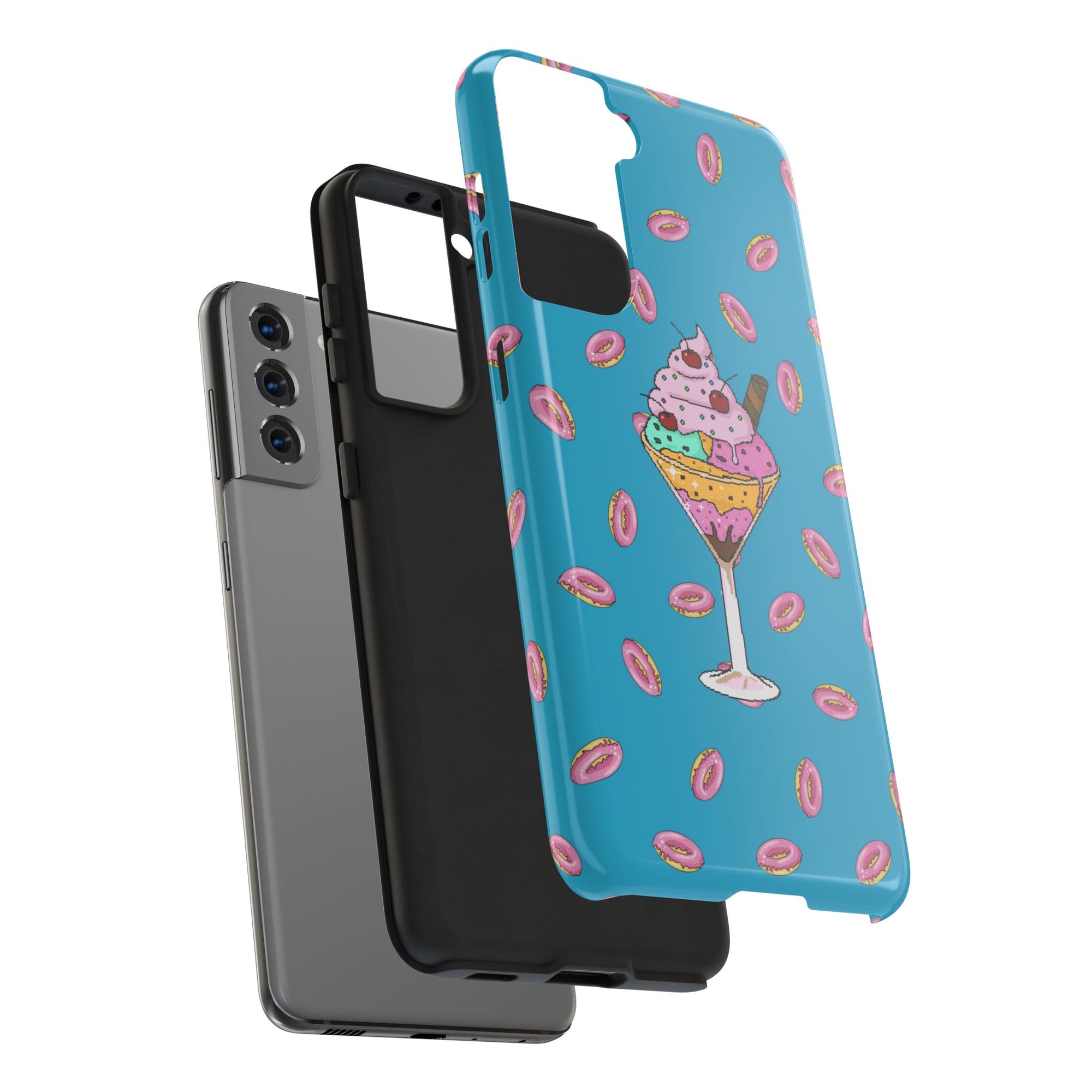 Cute Dessert Phone Cases, Fun iPhone Covers, Quirky Phone Accessories, Donut Lovers Gift, Ice Cream Phone Protector
