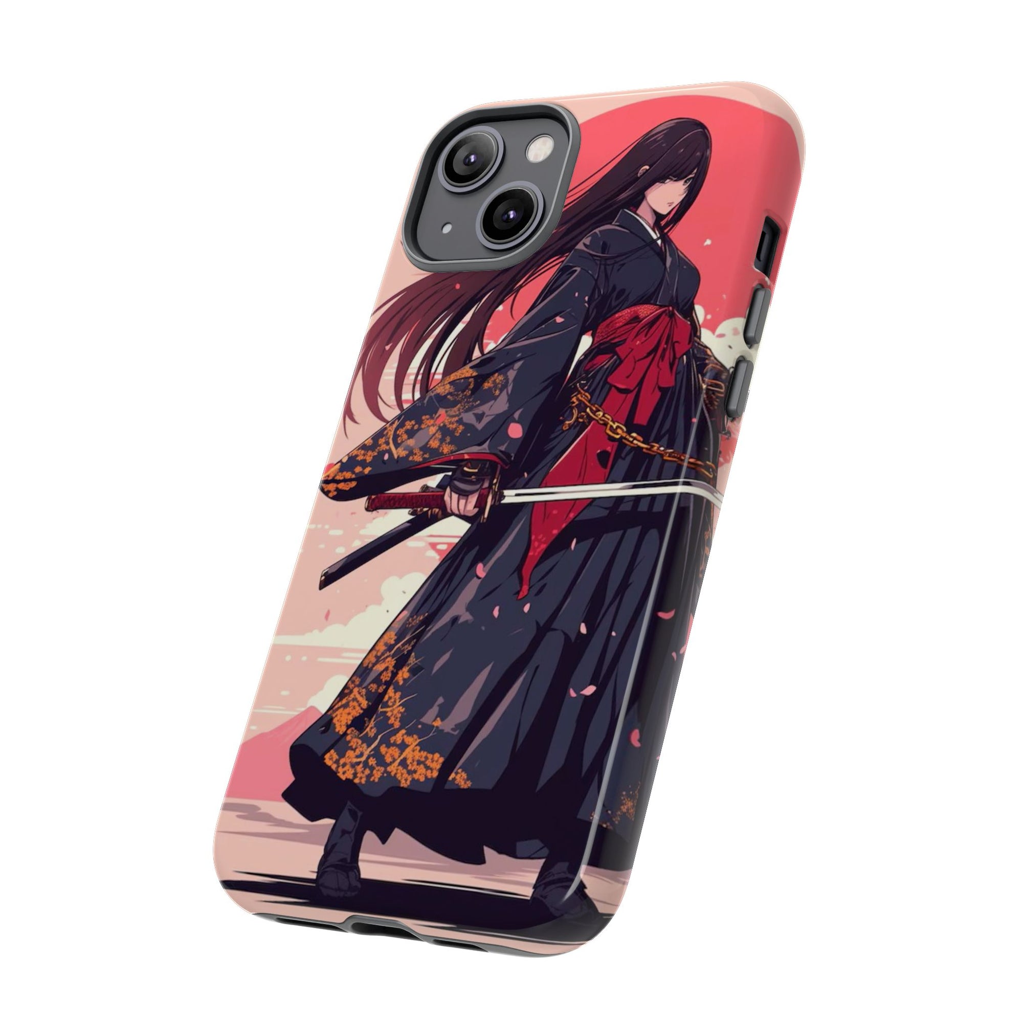 Stylish Phone Case with Warrior Design, Tough Phone Cover for Anime Lovers, Gift for Gamers, Cute Phone Accessories, Unique Tech Gifts