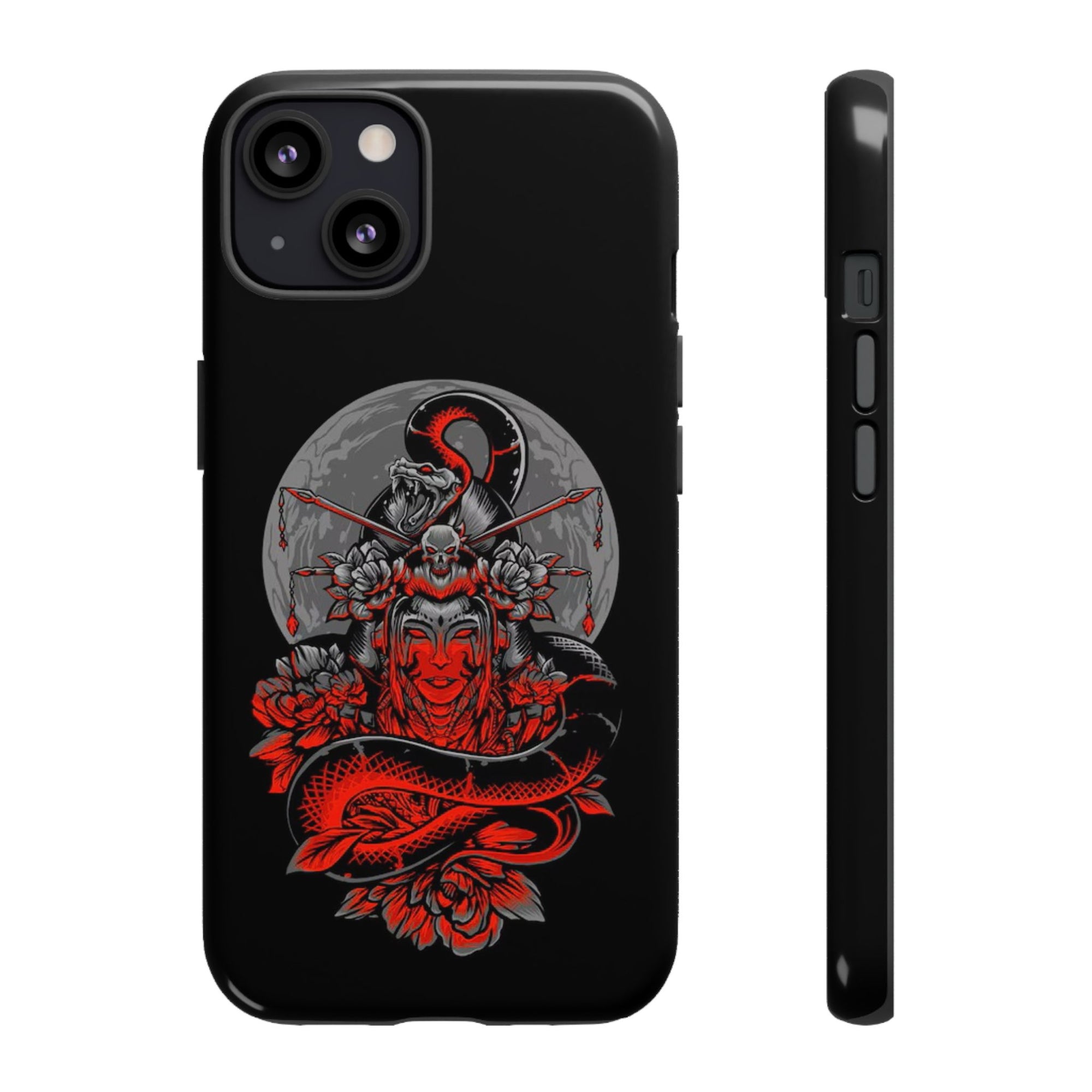 Tough Cases for iPhone, Dragon & Warrior Design, Durable Phone Protection, Perfect Gift for Tech Lovers, Unique Gifting