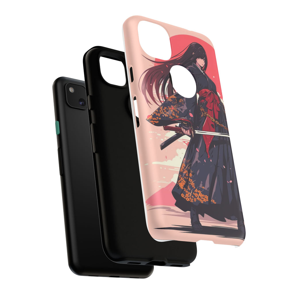 Stylish Phone Case with Warrior Design, Tough Phone Cover for Anime Lovers, Gift for Gamers, Cute Phone Accessories, Unique Tech Gifts