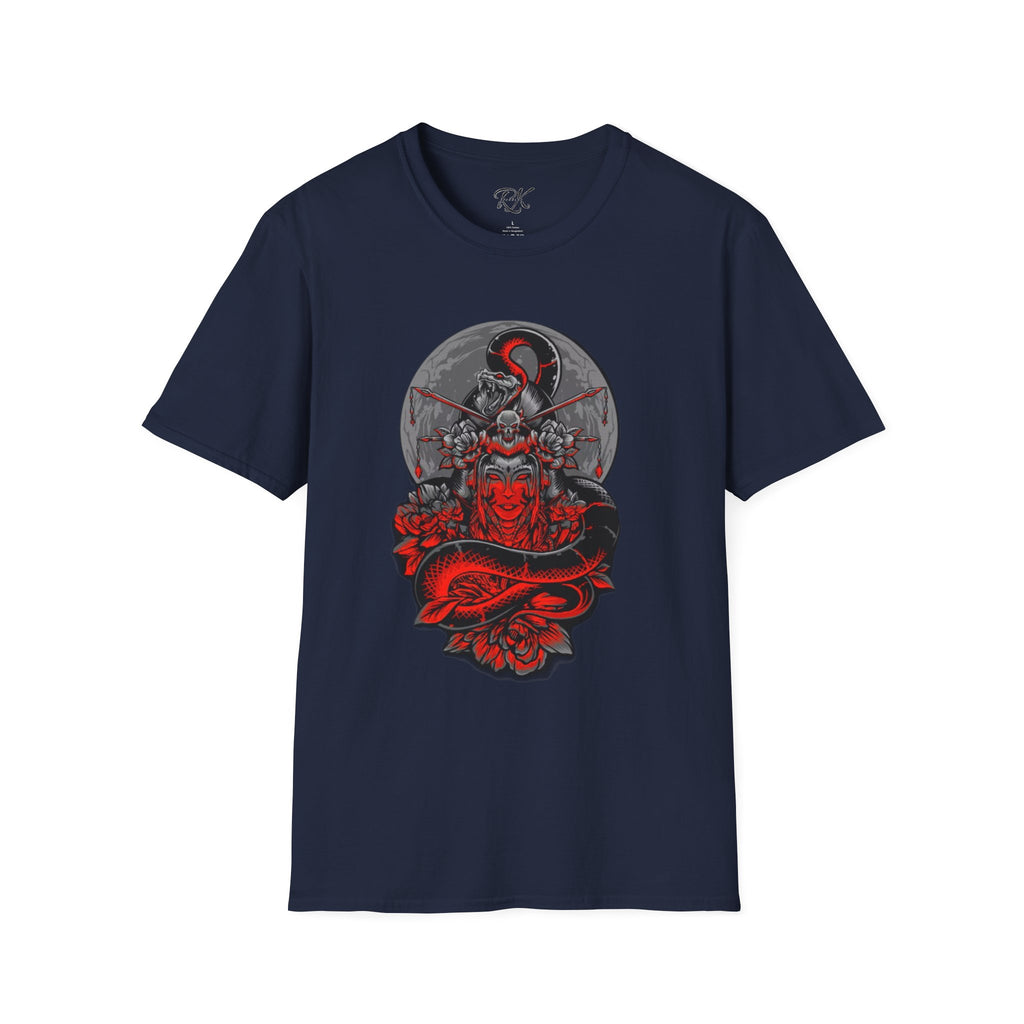 Warrior Spirit Unisex Softstyle T-Shirt, Graphic Tee, Trendy Streetwear, Gifts for Him, Casual Wear, Unique Design