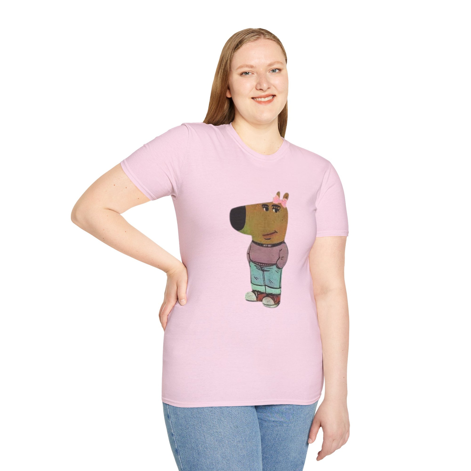 Whimsical Dog Art Unisex T-Shirt - Cute Pet Lover Gift, Casual Wear, Animal Themed Apparel, Fun Gift for Dog Owners