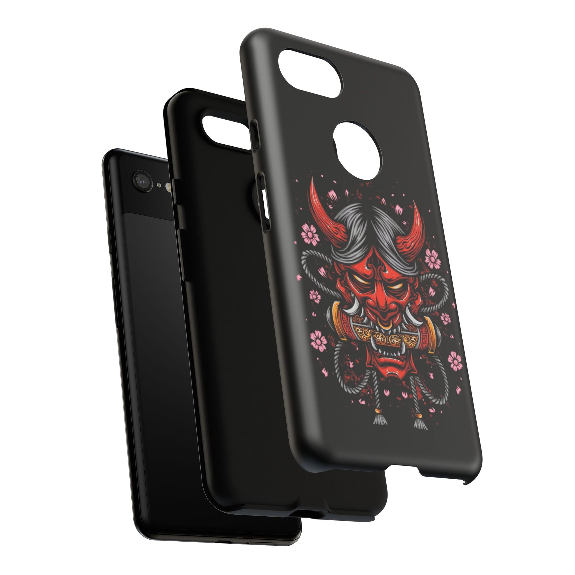 Tough Cases: Fierce Demon Phone Case, Edgy Phone Cover, Protect Your Device, Gift for Anime Fans, Unique Artwork Case