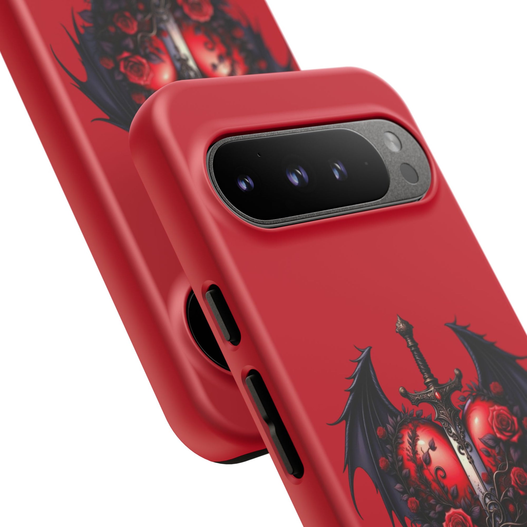 Tough Cases - Gothic Heart Phone Case, Edgy Accessories for Him, Unique Gifts for Her, Valentine's Day, Birthday, Artsy Phone Cover