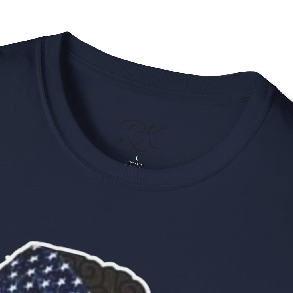 Patriotic Graphic T-Shirt, Unisex Softstyle Tee, Independence Day Gift, Freedom Apparel, Americana Clothing