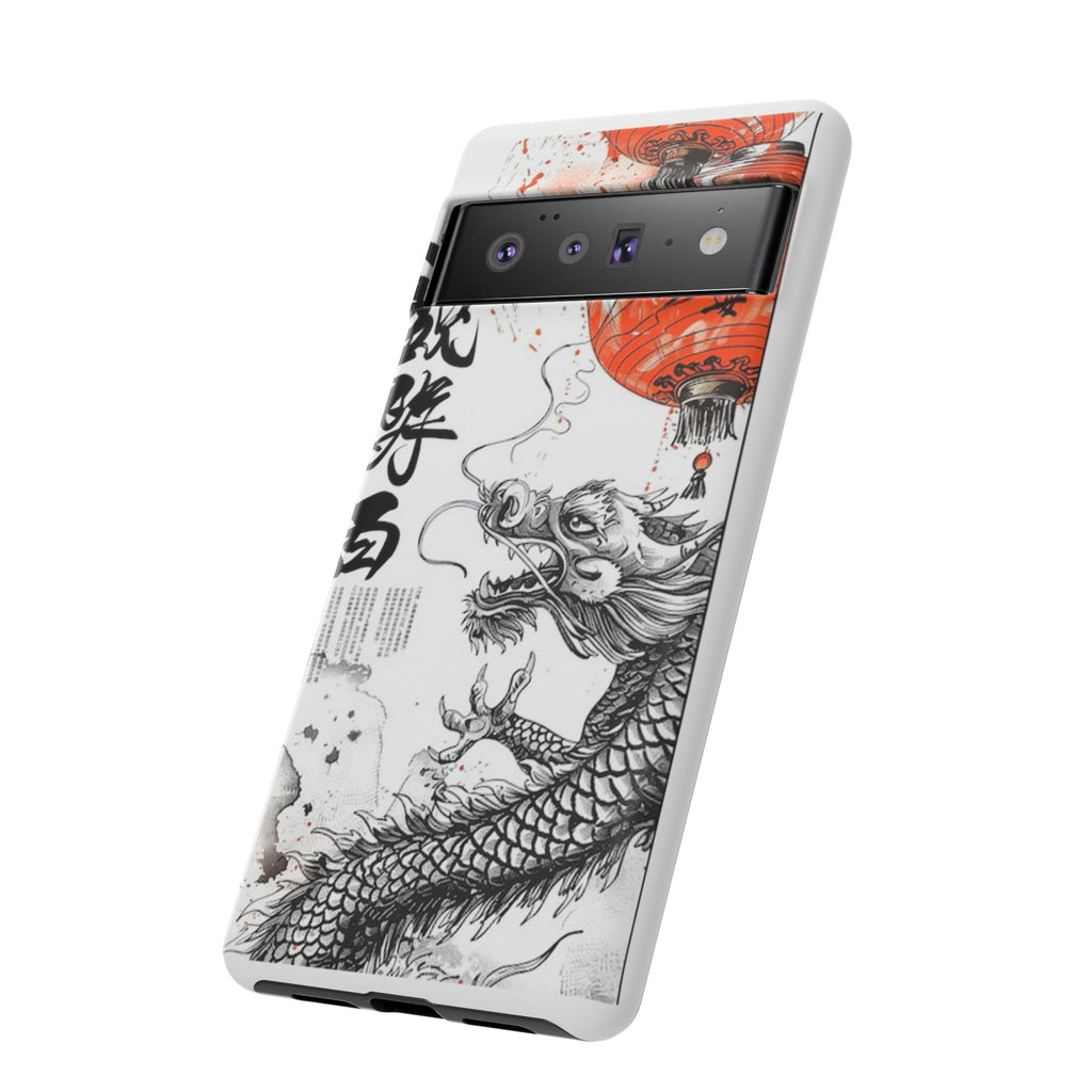 Dragon Design Phone Case, Tough Cases with Chinese Art for Unique Style, Gift for Art Lovers, Phone Protection, Trendy Accessories