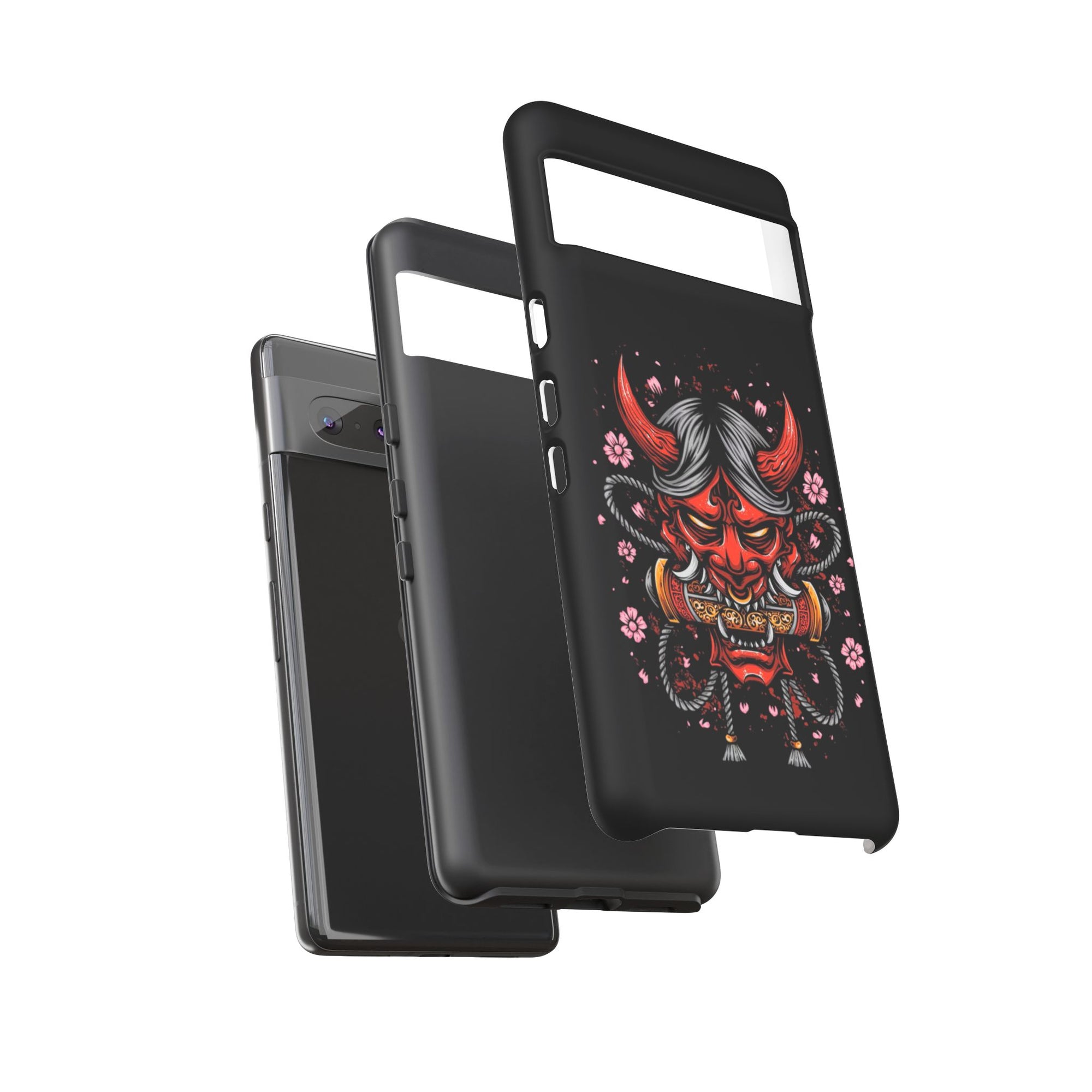 Tough Cases: Fierce Demon Phone Case, Edgy Phone Cover, Protect Your Device, Gift for Anime Fans, Unique Artwork Case