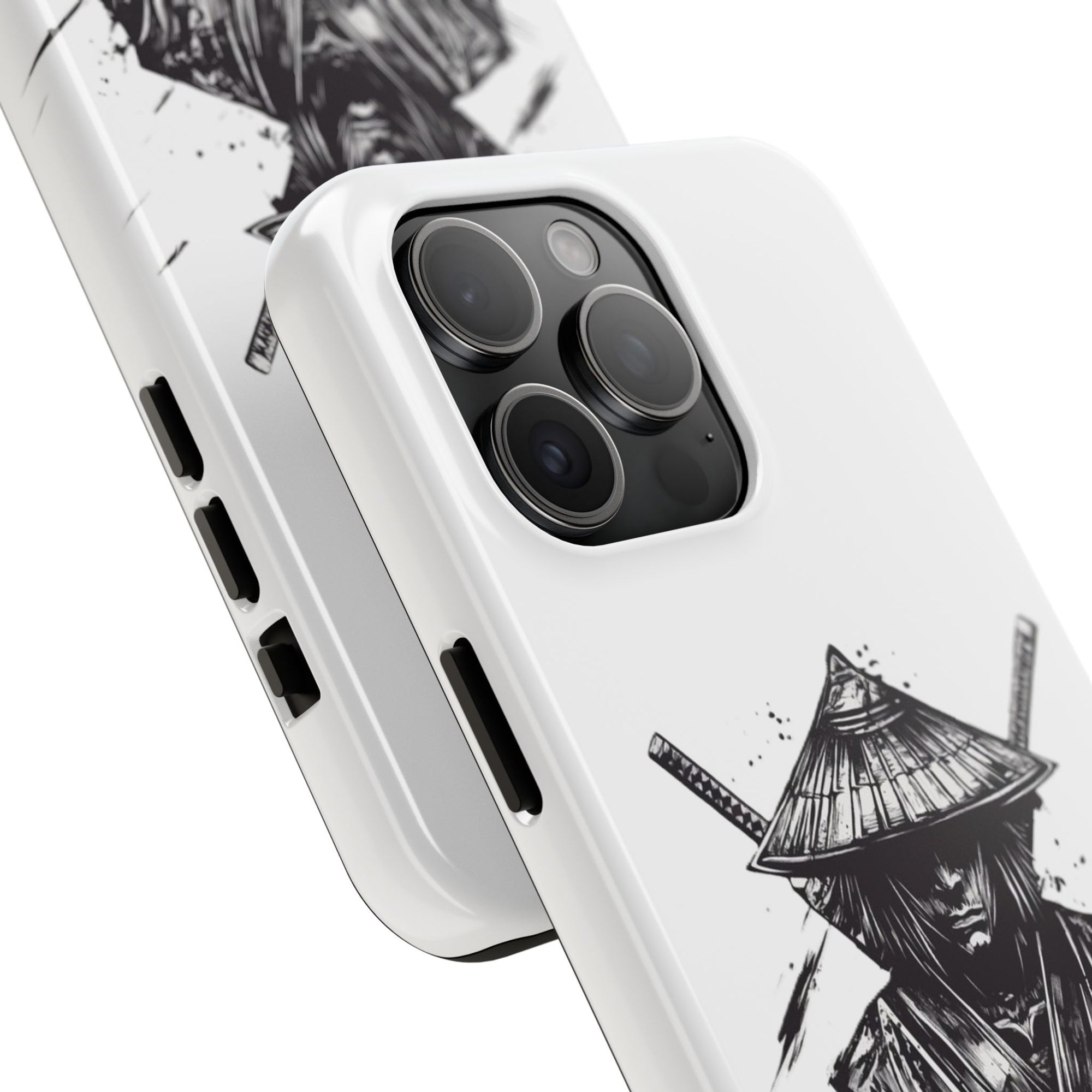 Samurai Tough Phone Cases, Rugged Smartphone Accessories, Durable Covers for Men, Unique Gifts for Him, Japanese Warrior Design