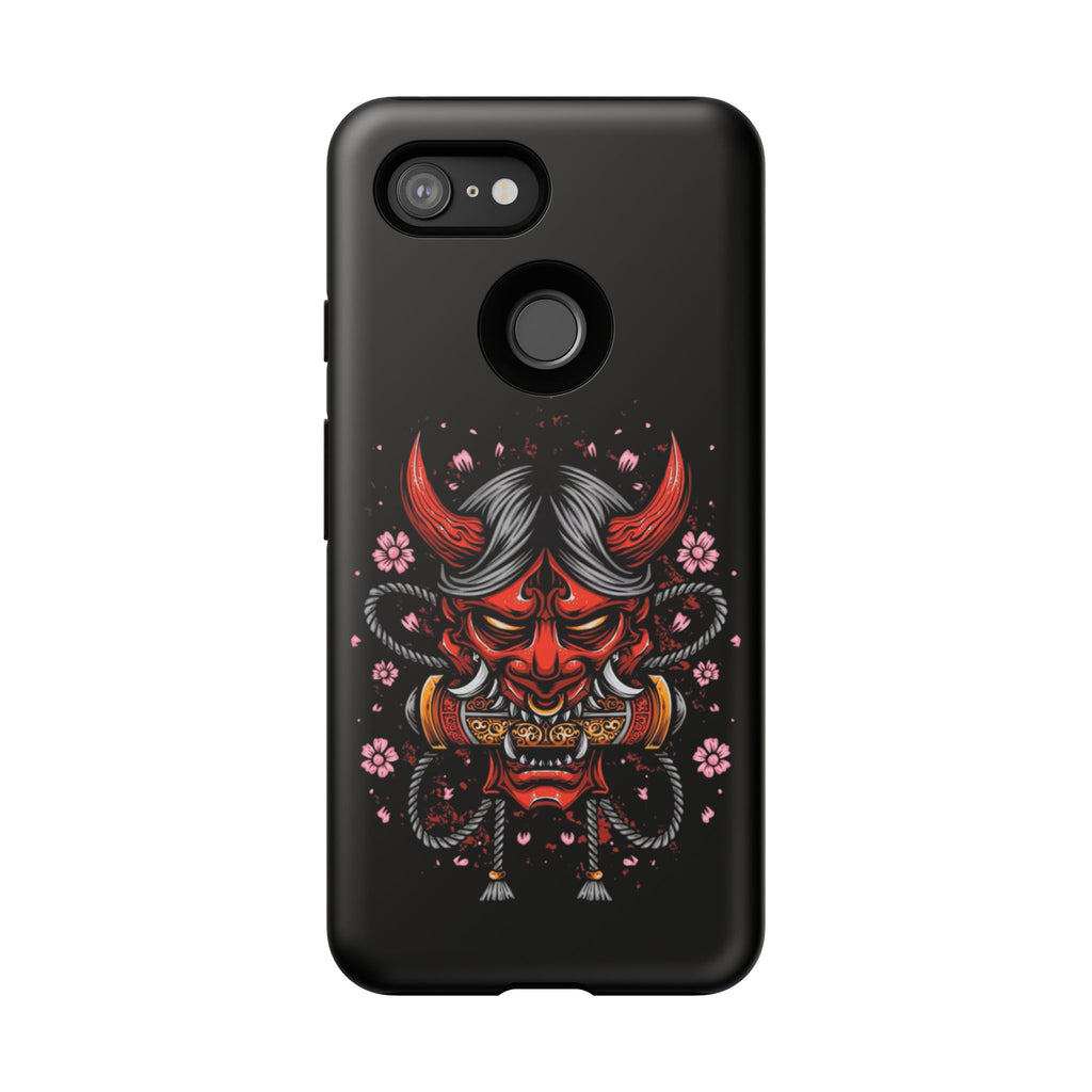 Tough Cases: Fierce Demon Phone Case, Edgy Phone Cover, Protect Your Device, Gift for Anime Fans, Unique Artwork Case
