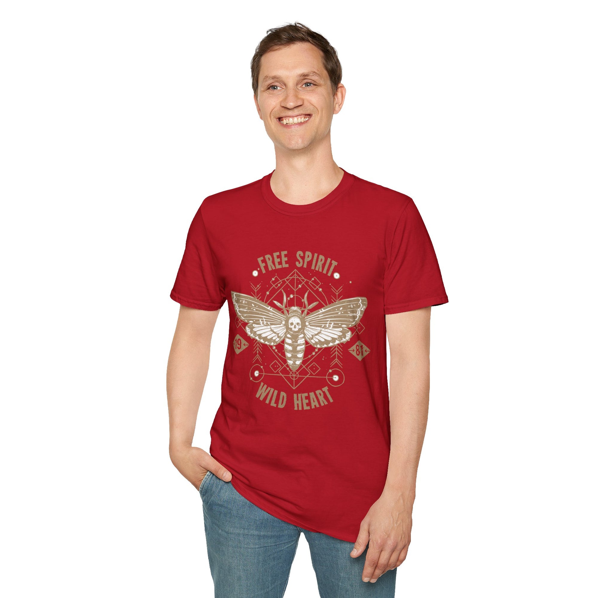 Free Spirit Wild Heart Unisex T-Shirt, Boho Graphic Tee, Nature Lover Shirt, Gift for Adventurers, Casual Wear, Everyday Comfort