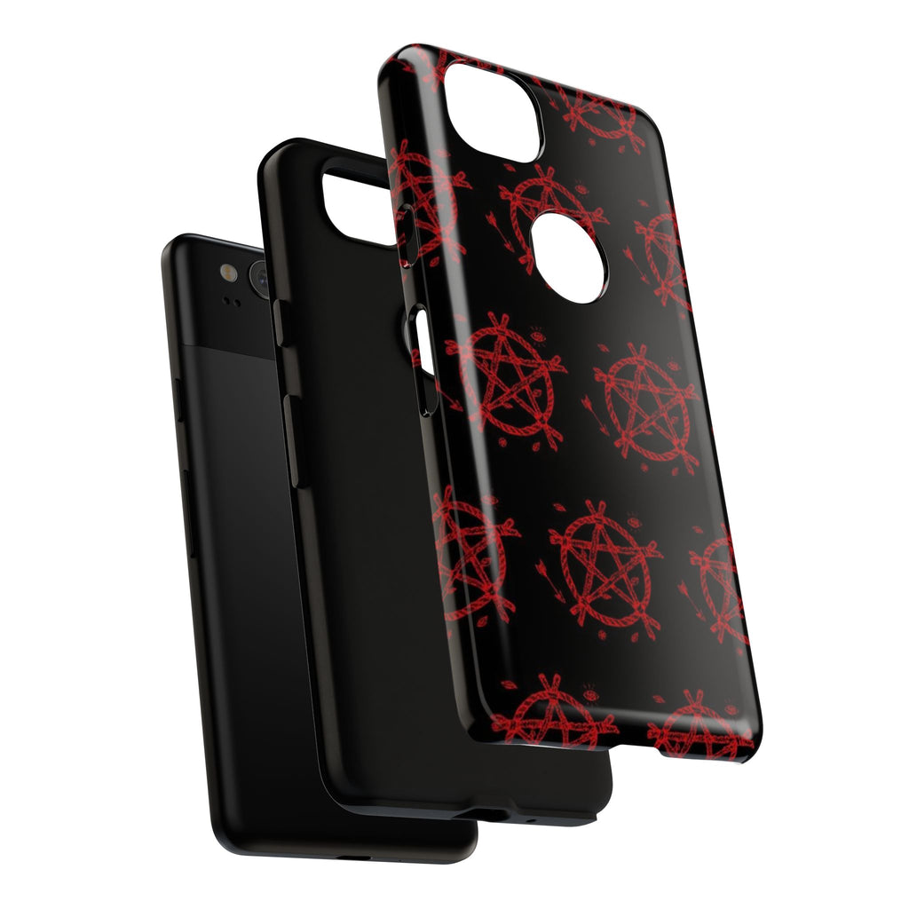 Anarchist iPhone Case, Tough Phone Cover, Punk Style Accessory, Unique Gift for Rebels, Goth Aesthetic Phone Case