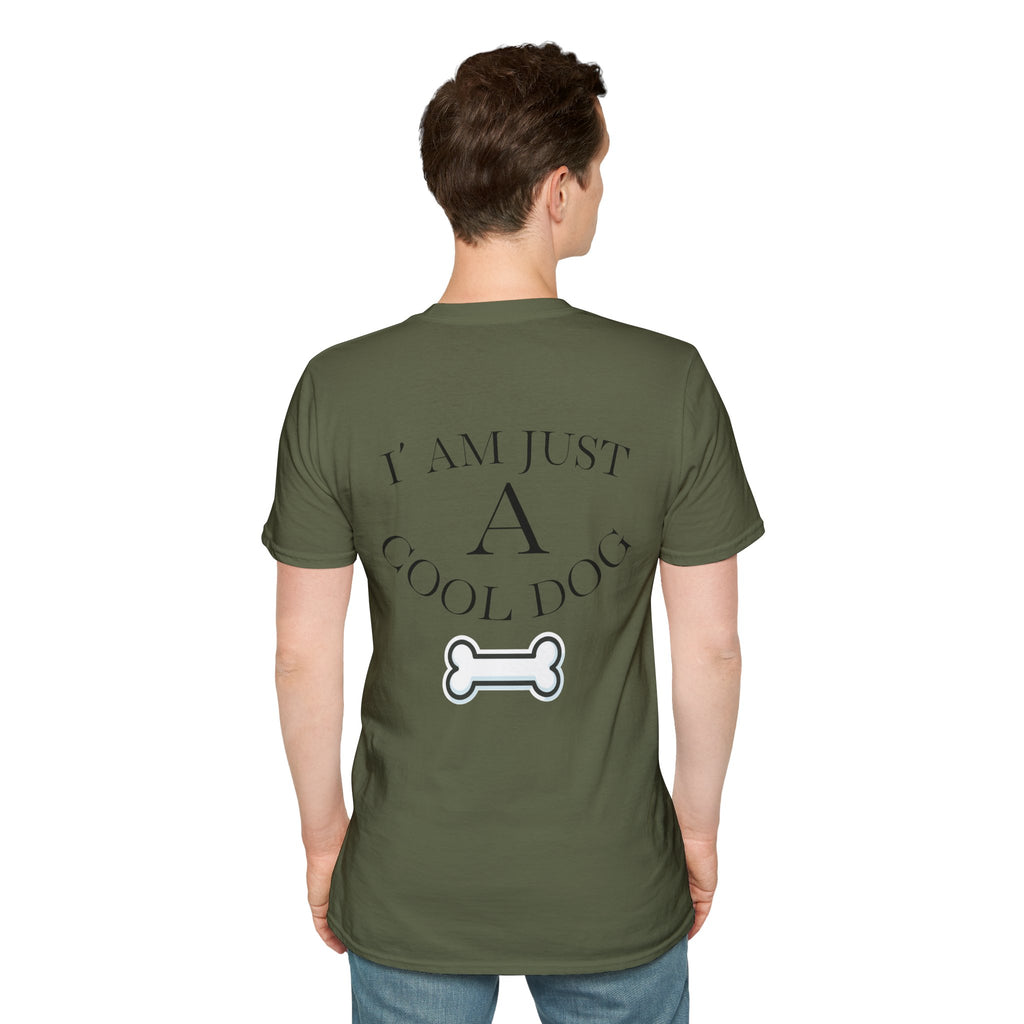 Cool Dog Graphic Tee | Unisex Softstyle T-Shirt, Funny Pet Lover Gift, Dog Dad Shirt, Casual Wear, Gift for Animal Lovers