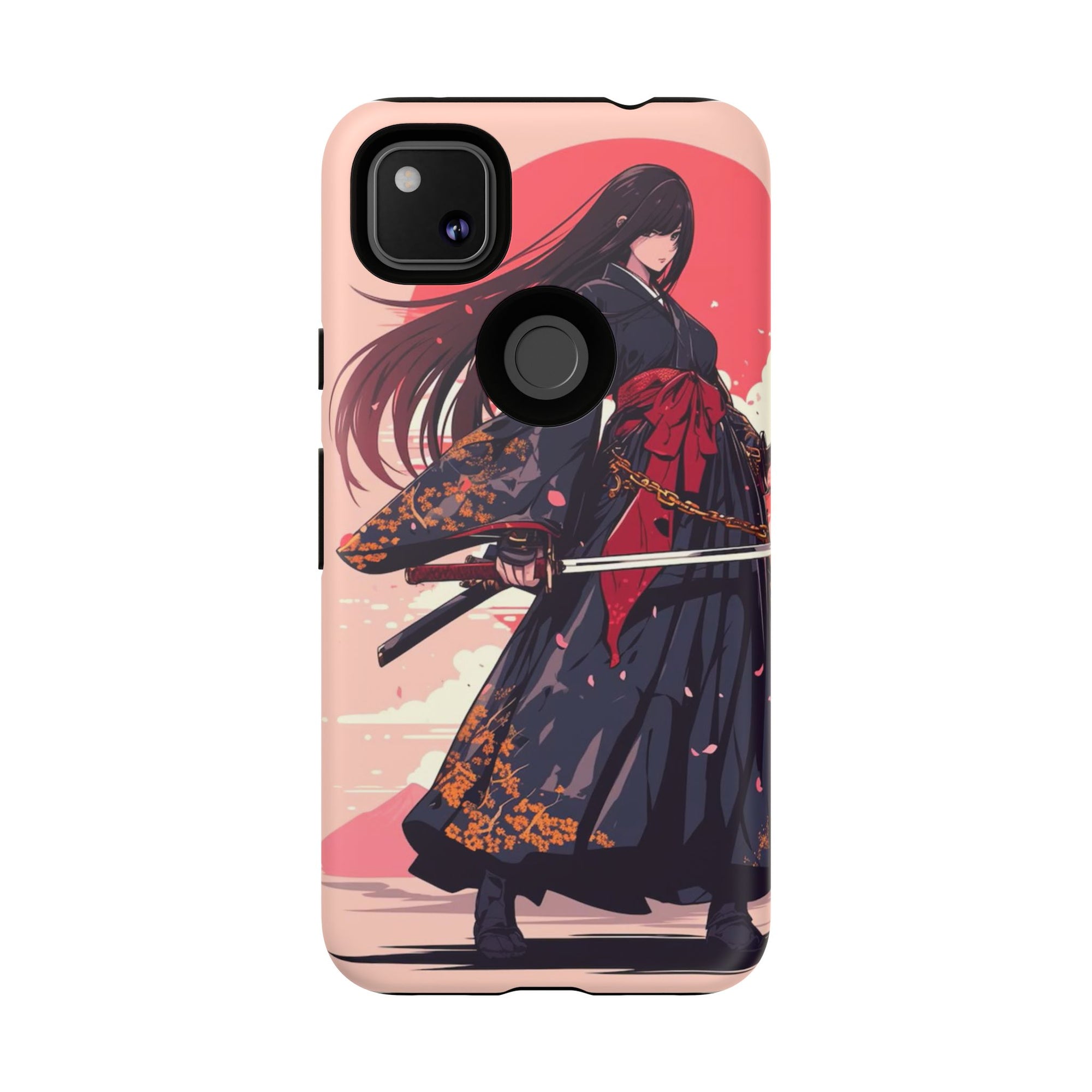 Stylish Phone Case with Warrior Design, Tough Phone Cover for Anime Lovers, Gift for Gamers, Cute Phone Accessories, Unique Tech Gifts