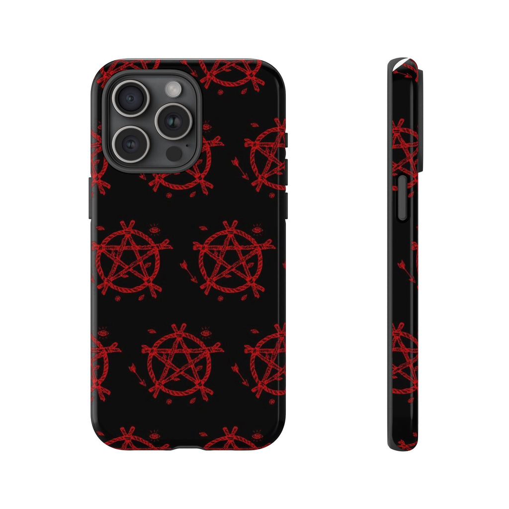 Anarchist iPhone Case, Tough Phone Cover, Punk Style Accessory, Unique Gift for Rebels, Goth Aesthetic Phone Case