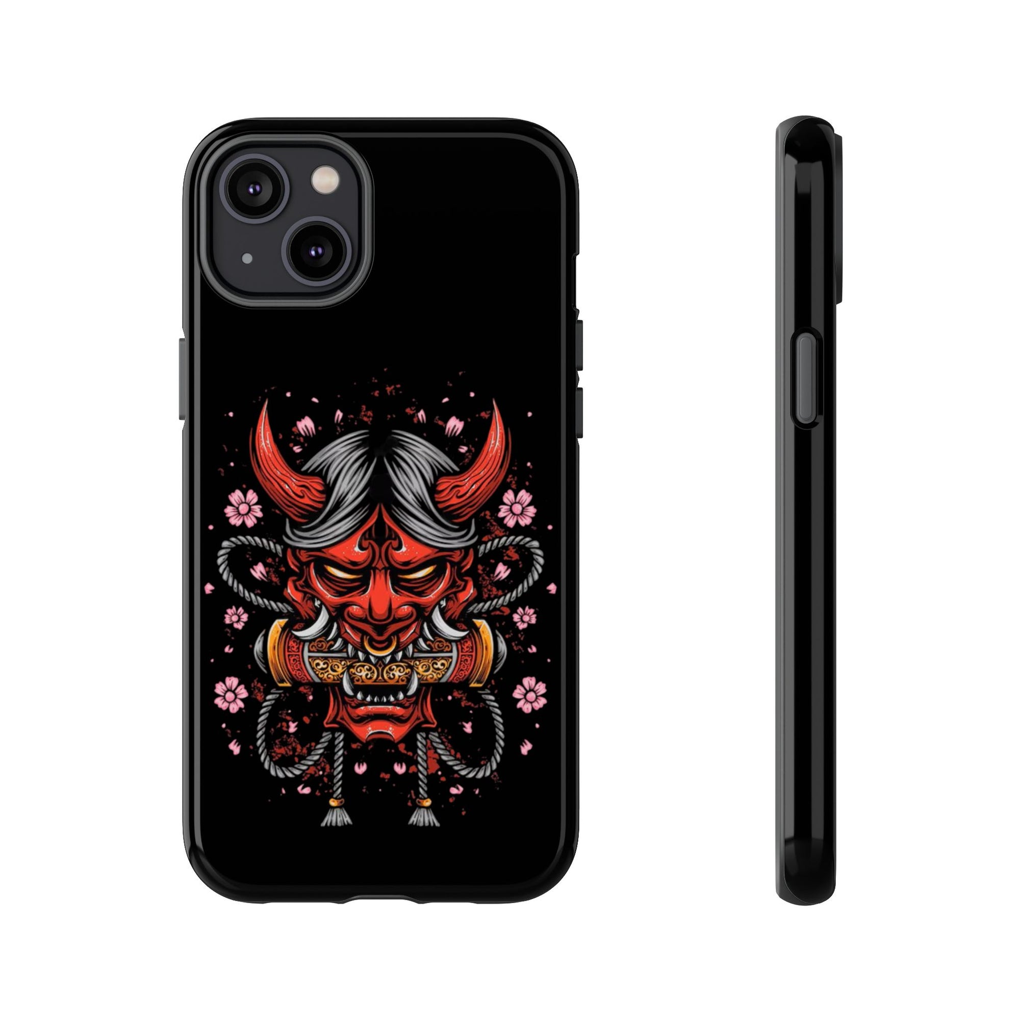 Tough Cases: Fierce Demon Phone Case, Edgy Phone Cover, Protect Your Device, Gift for Anime Fans, Unique Artwork Case