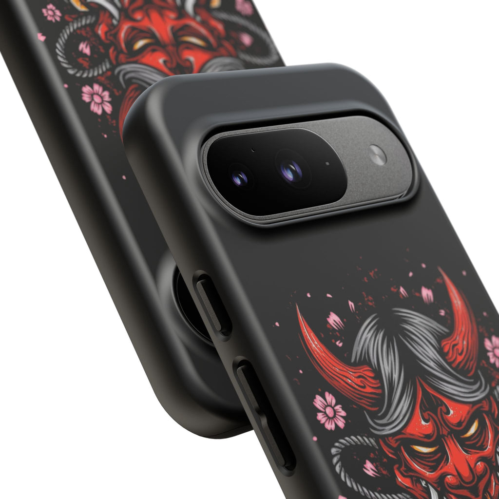 Tough Cases: Fierce Demon Phone Case, Edgy Phone Cover, Protect Your Device, Gift for Anime Fans, Unique Artwork Case