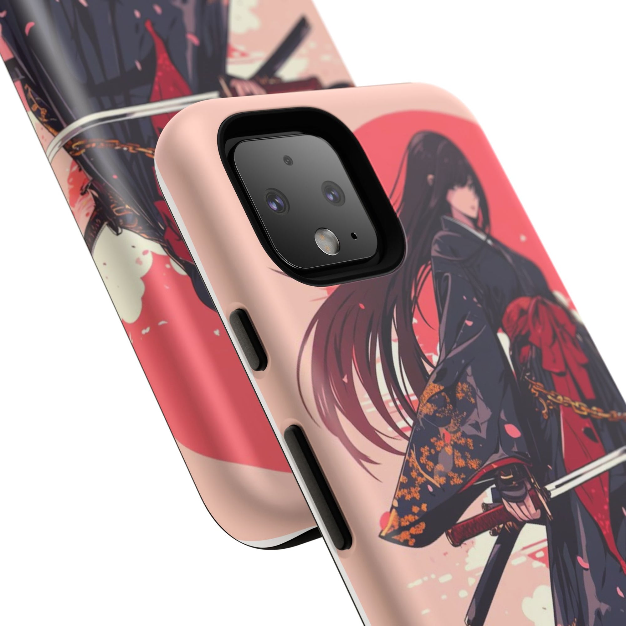 Stylish Phone Case with Warrior Design, Tough Phone Cover for Anime Lovers, Gift for Gamers, Cute Phone Accessories, Unique Tech Gifts
