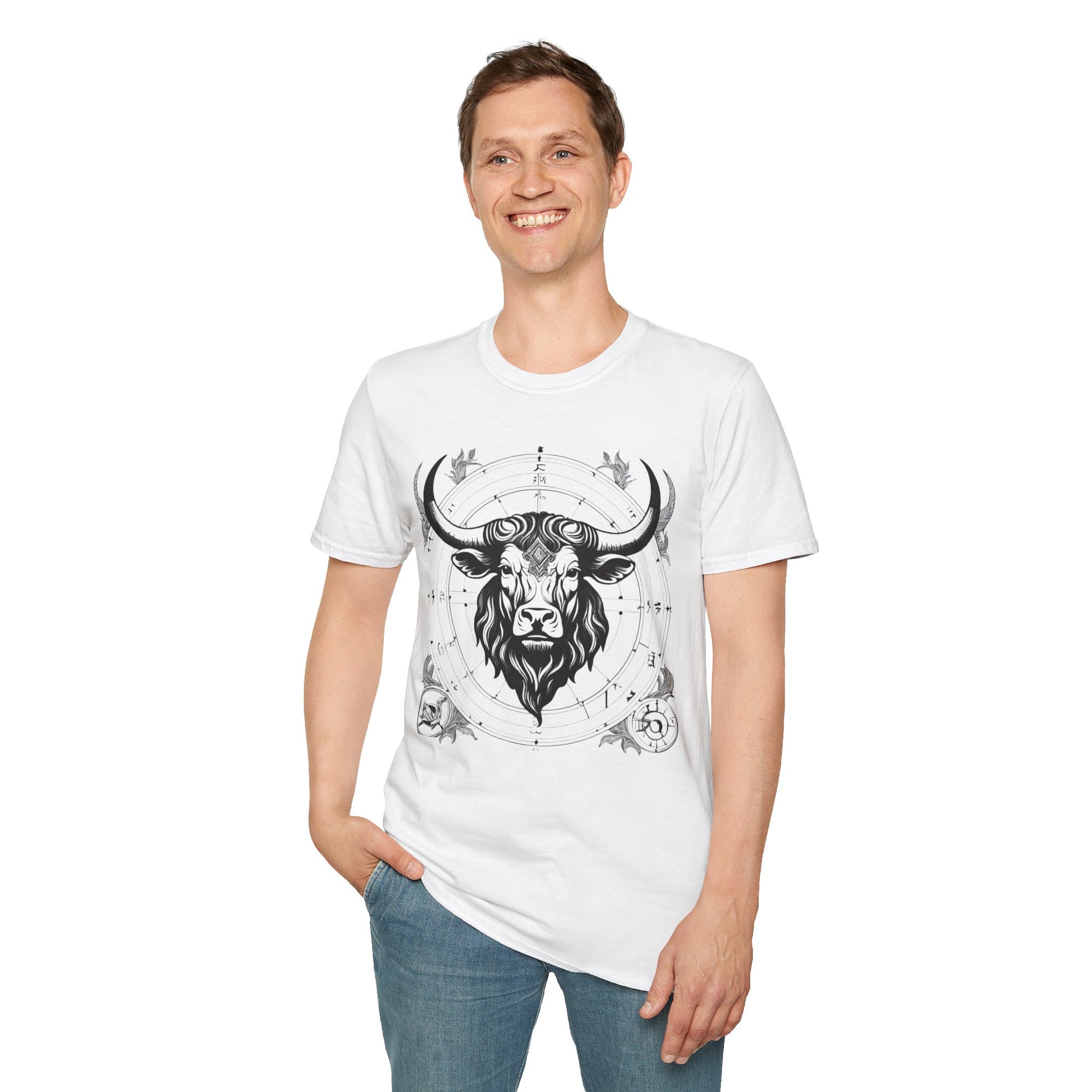 Taurus Zodiac T-Shirt, Astrology Tee, Horoscope Gift, Unisex Softstyle Shirt, Birthday Apparel, Taurus Constellation Top