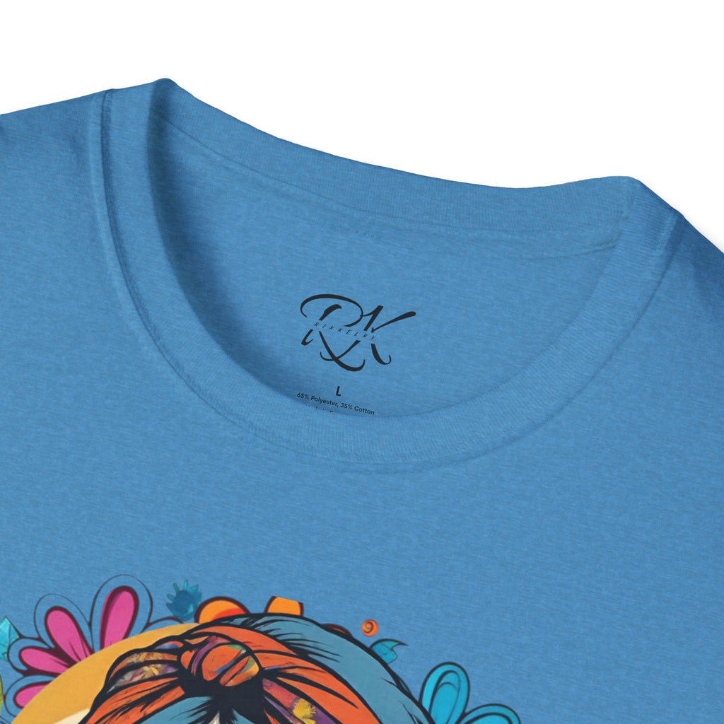 Bohemian Floral T-Shirt, Hippie Shirt, Peace Sign Tee, Gift for Festival Lovers, Artistic Apparel, Unisex Graphic Tee