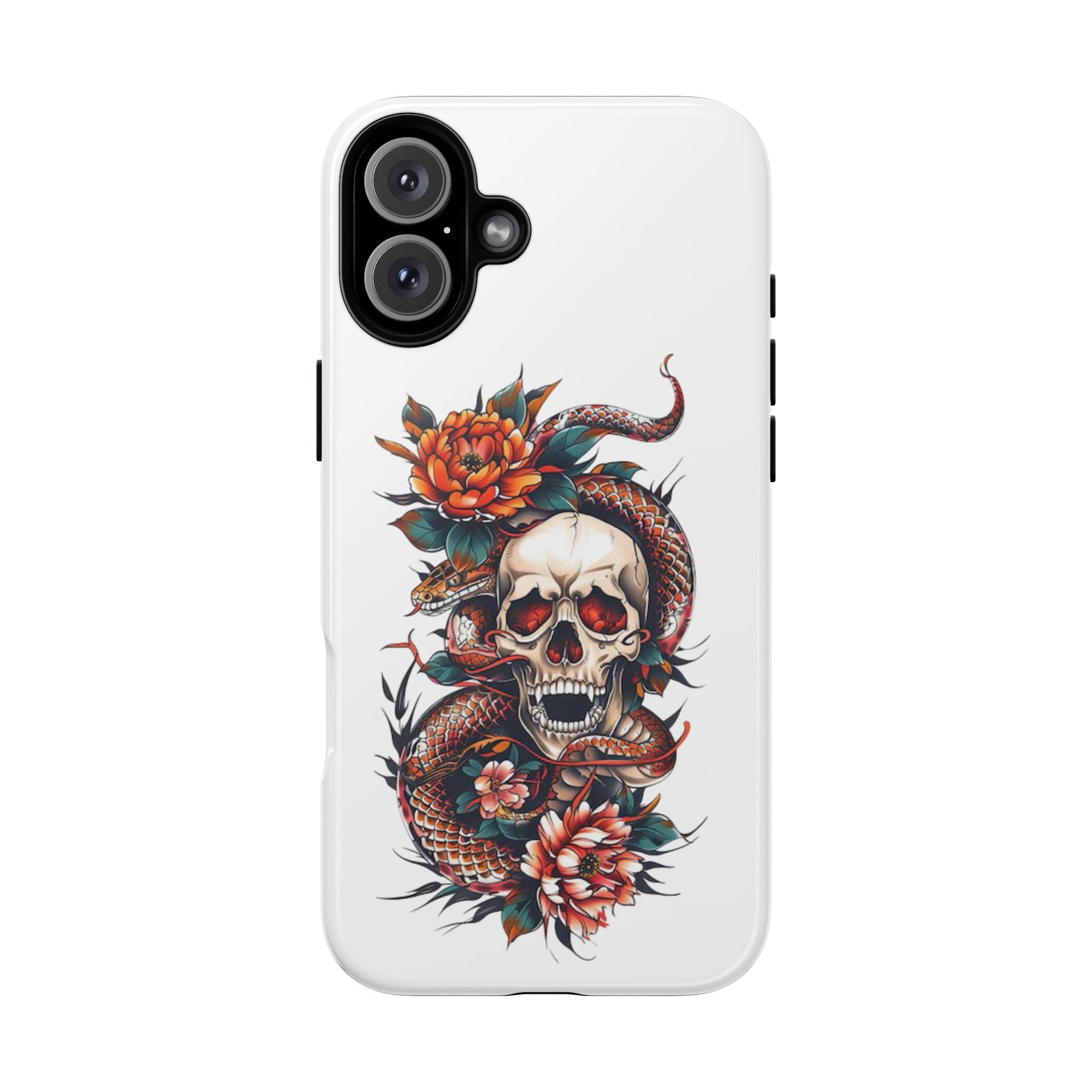 Tough Cases: Skull and Snake Phone Cases, Edgy Accessories, Alternative Fashion, Quirky Gift Ideas, Gothic Style