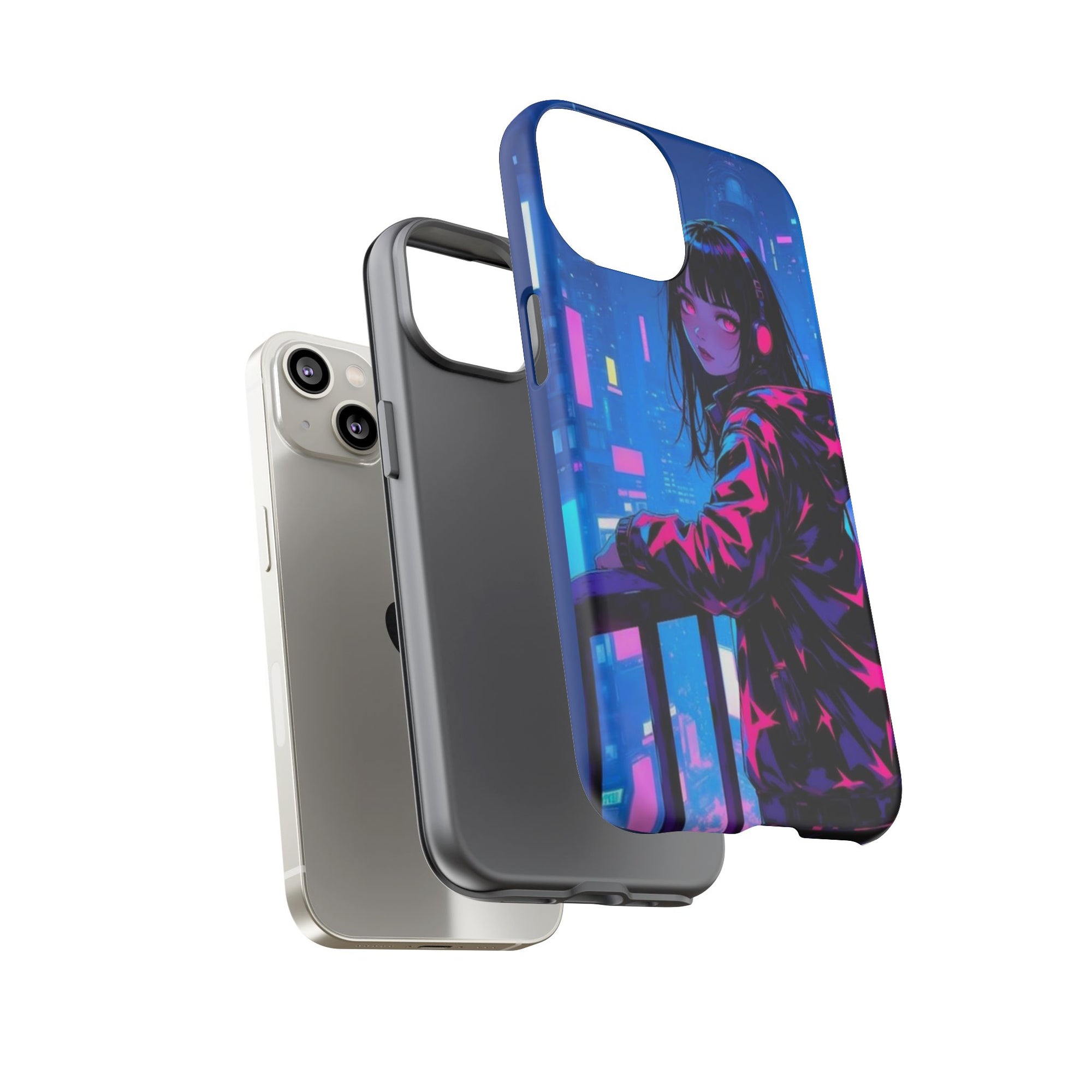 Futuristic Phone Case, Cyberpunk Aesthetic, Tough Phone Cover, Urban Style, Gift for Tech Lovers, Unique Phone Accessories, Streetwear [...]