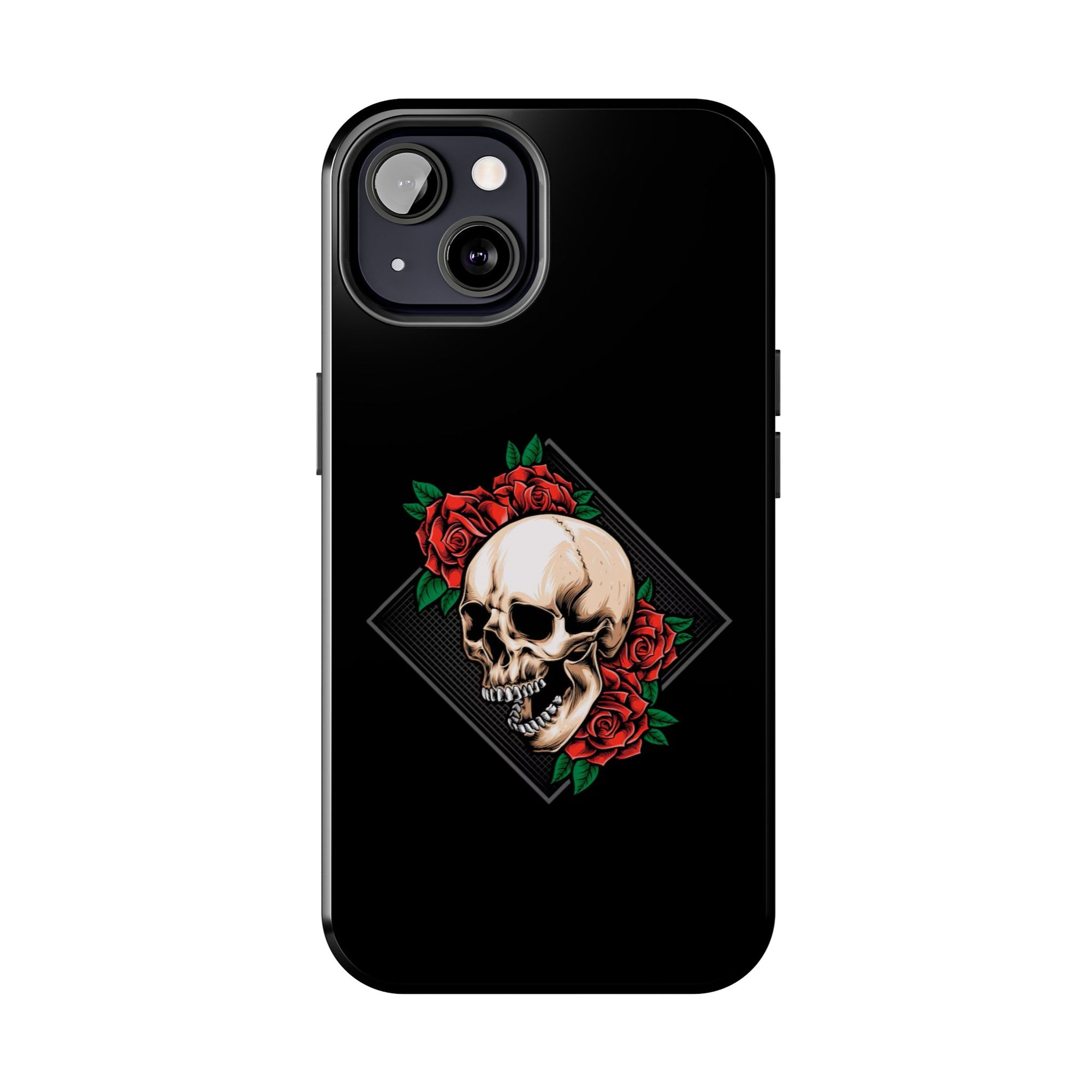 Tough Phone Cases with Skull and Roses Design | Edgy Protection, iPhone & Android Covers, Gothic Gifts, Unique Phone Accessories