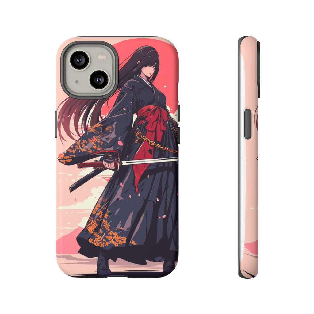 Stylish Phone Case with Warrior Design, Tough Phone Cover for Anime Lovers, Gift for Gamers, Cute Phone Accessories, Unique Tech Gifts