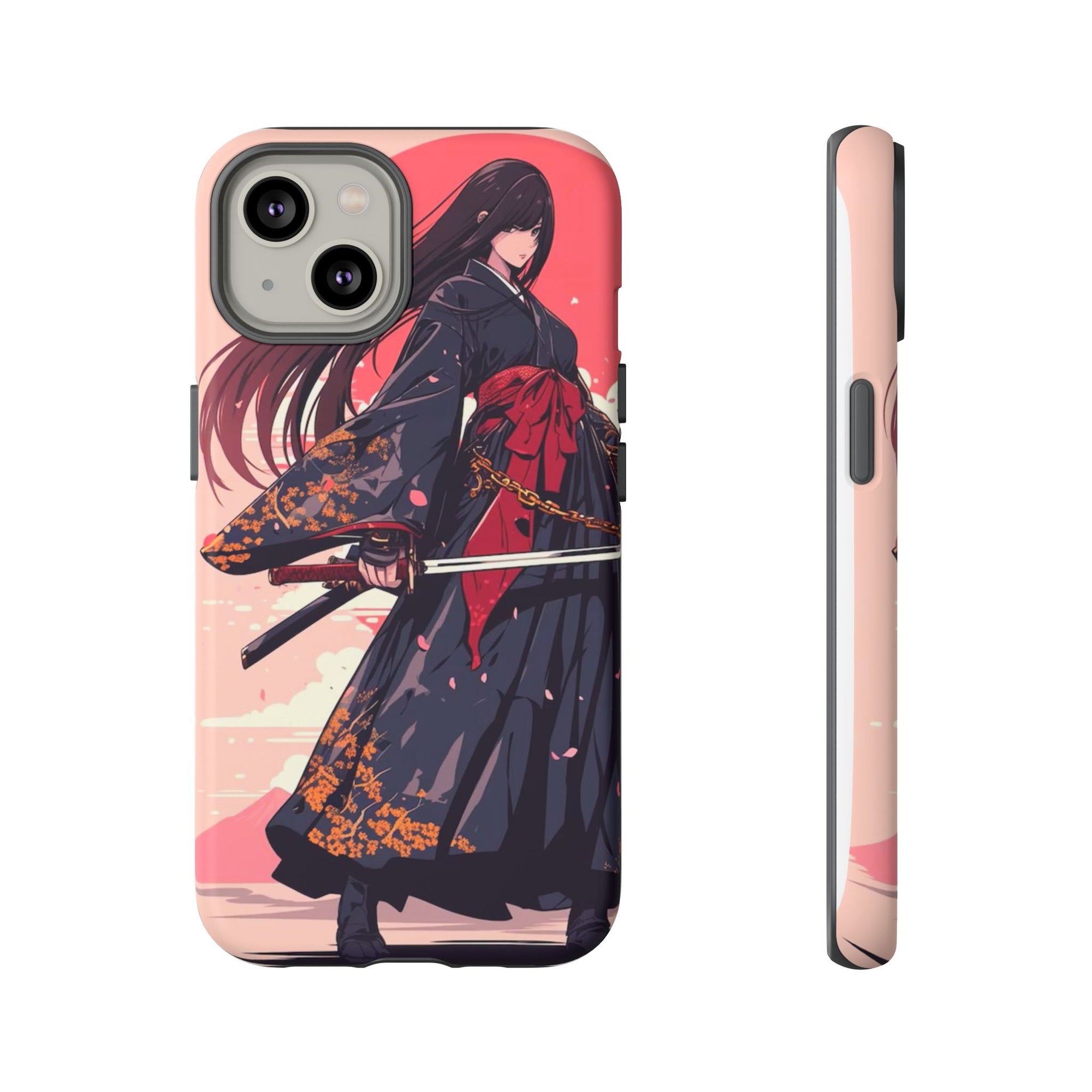 Stylish Phone Case with Warrior Design, Tough Phone Cover for Anime Lovers, Gift for Gamers, Cute Phone Accessories, Unique Tech Gifts