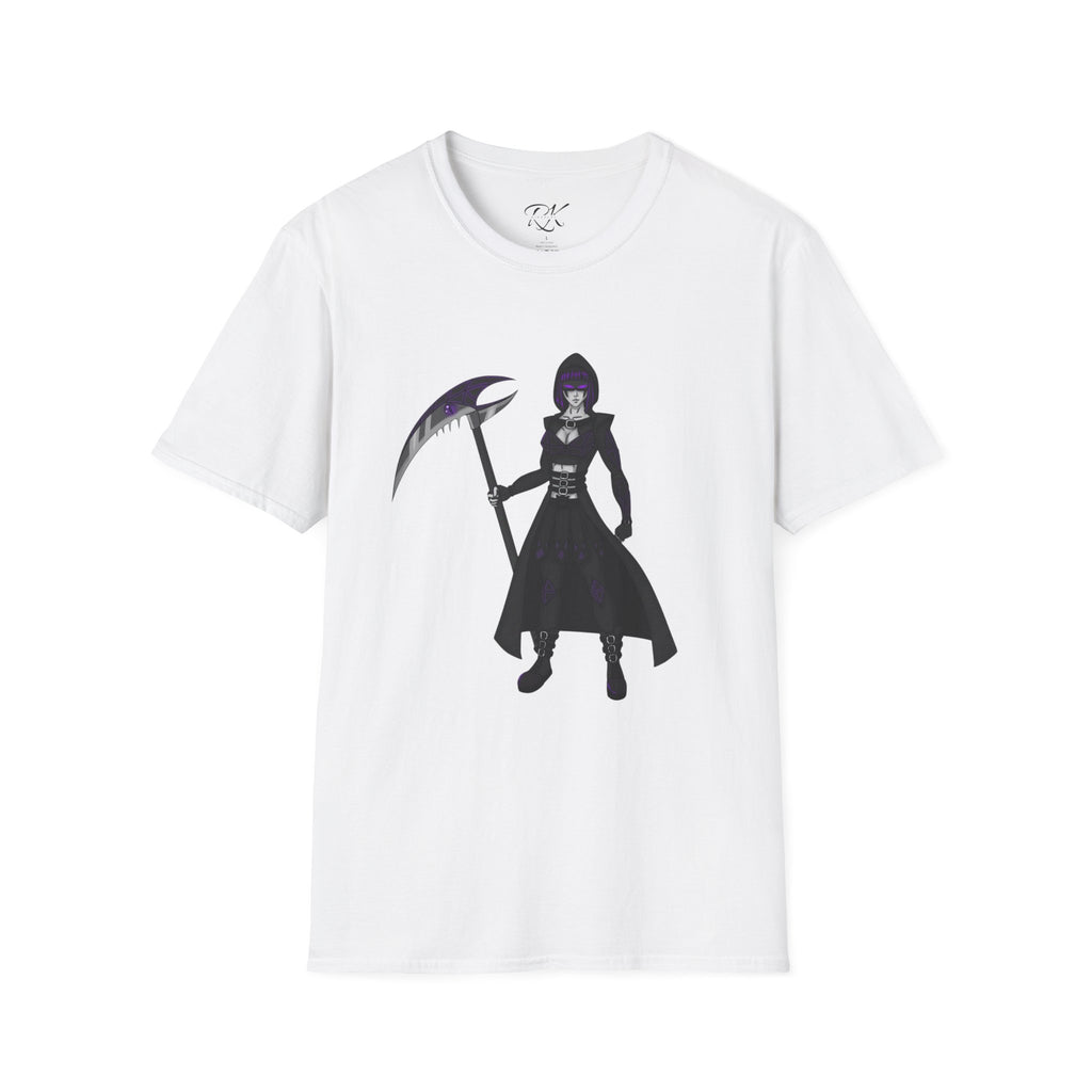 Gothic Fantasy T-Shirt, Unisex Softstyle Tee, Halloween Costume, Creepy Graphic Tee, Gift for Gamers, Unique Graphic Shirt