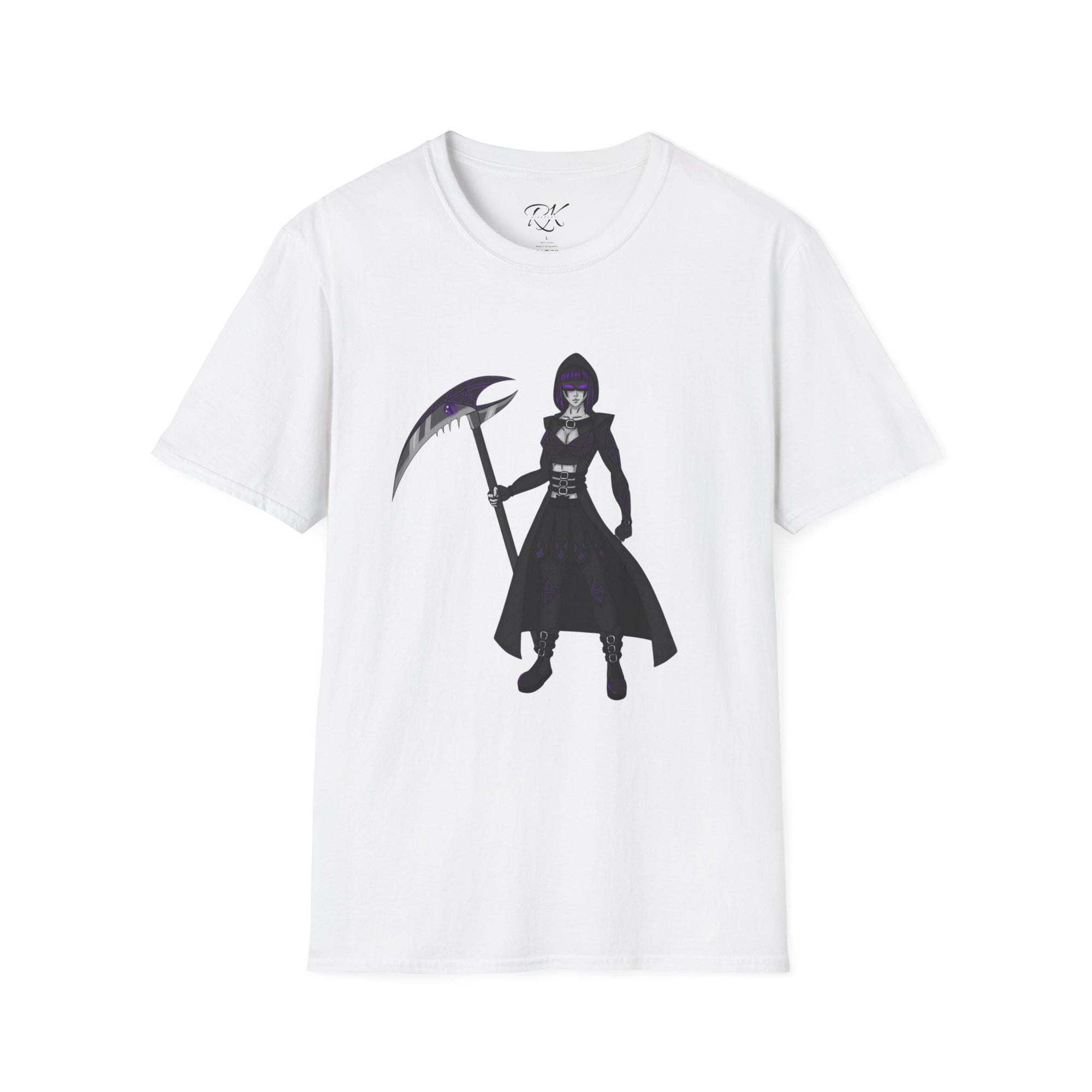 Gothic Fantasy T-Shirt, Unisex Softstyle Tee, Halloween Costume, Creepy Graphic Tee, Gift for Gamers, Unique Graphic Shirt