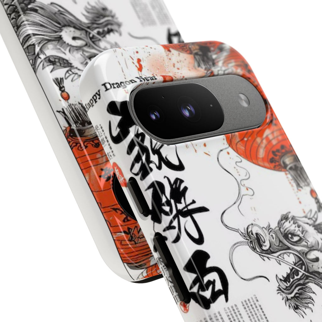 Dragon Design Phone Case, Tough Cases with Chinese Art for Unique Style, Gift for Art Lovers, Phone Protection, Trendy Accessories