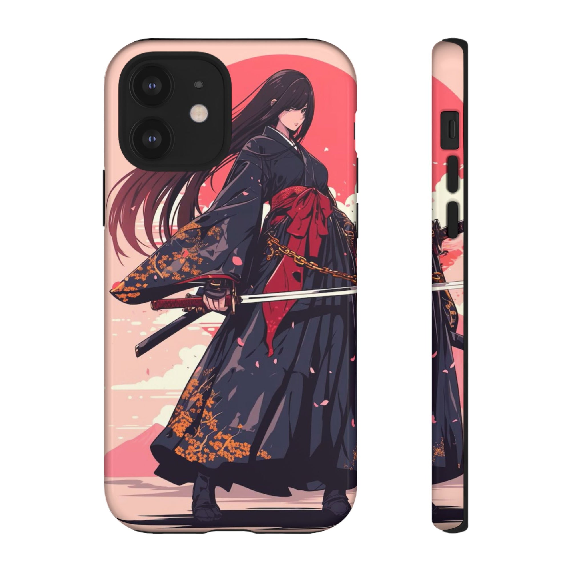 Stylish Phone Case with Warrior Design, Tough Phone Cover for Anime Lovers, Gift for Gamers, Cute Phone Accessories, Unique Tech Gifts