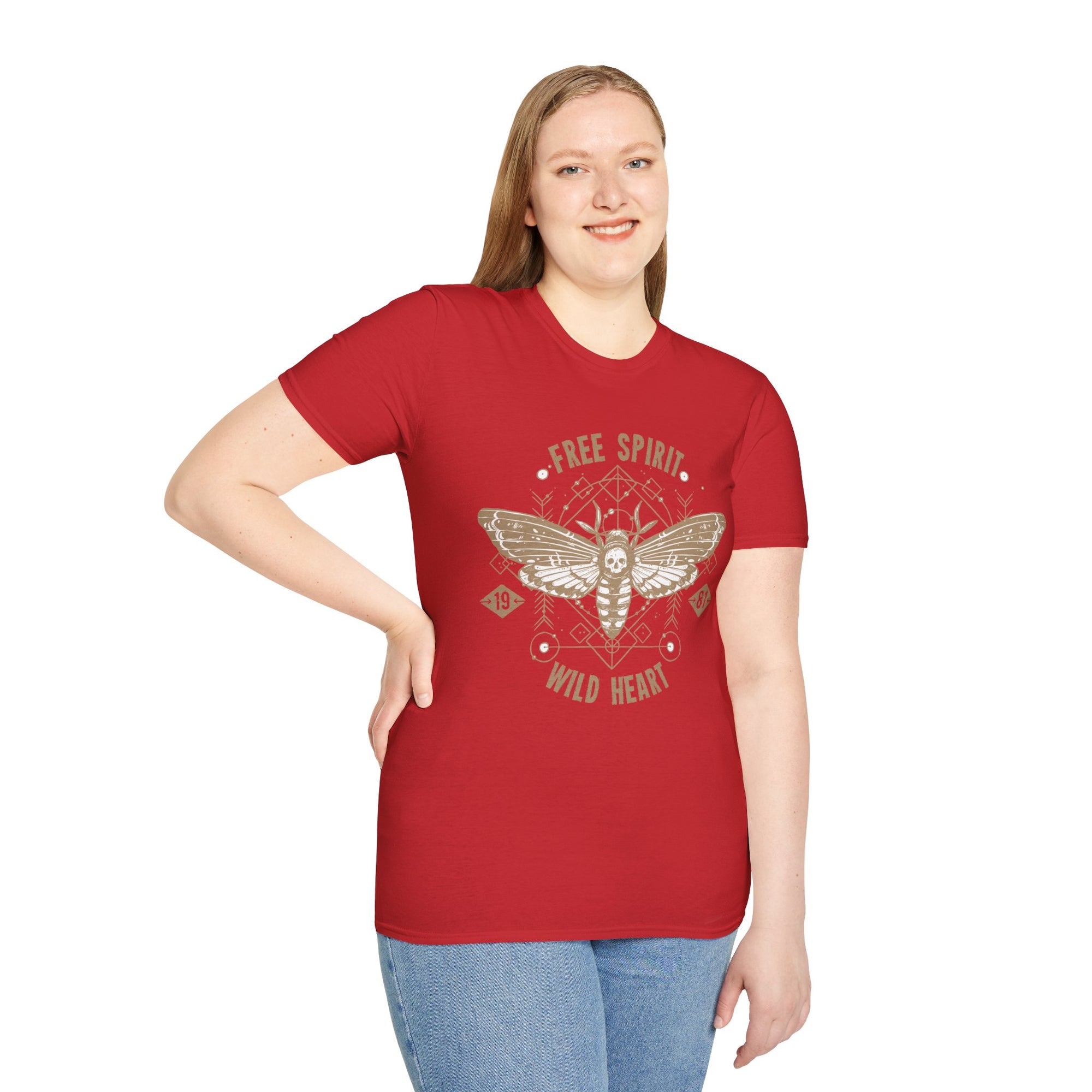 Free Spirit Wild Heart Unisex T-Shirt, Boho Graphic Tee, Nature Lover Shirt, Gift for Adventurers, Casual Wear, Everyday Comfort