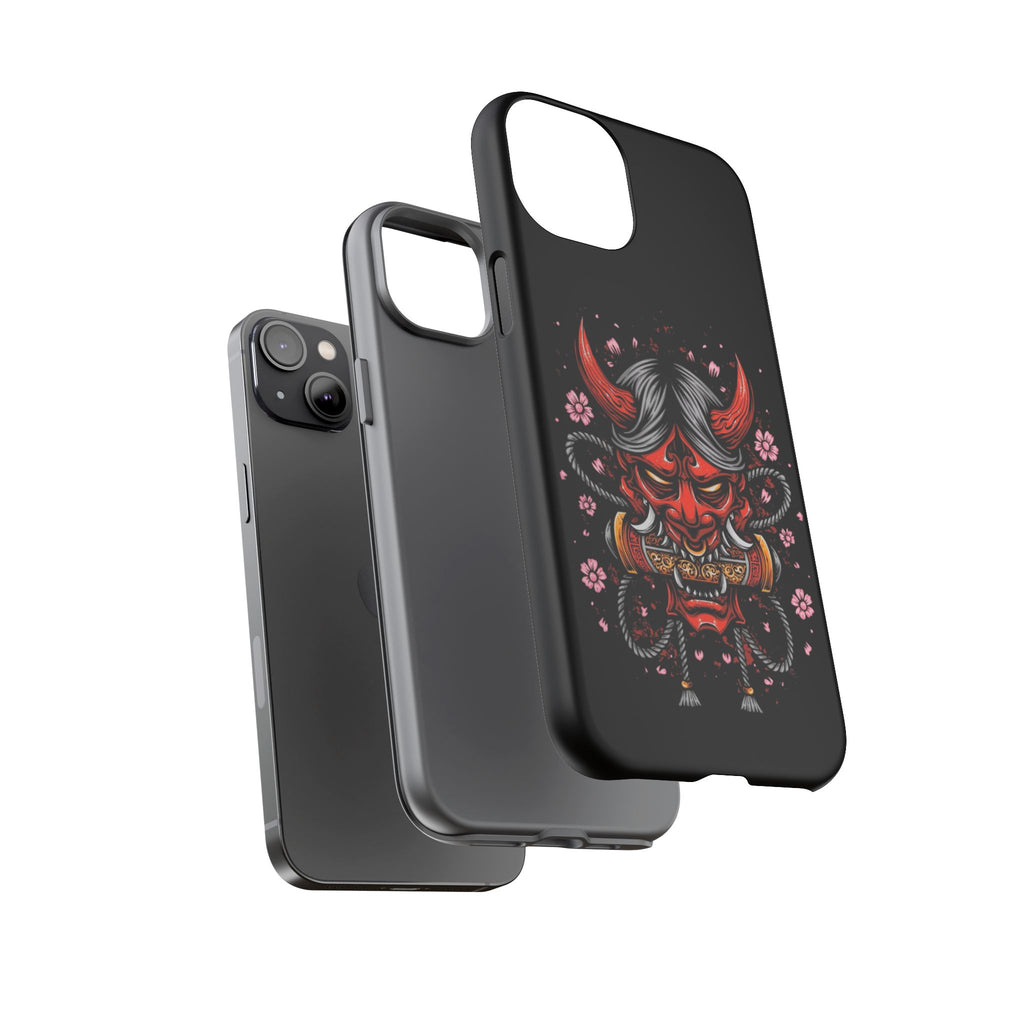 Tough Cases: Fierce Demon Phone Case, Edgy Phone Cover, Protect Your Device, Gift for Anime Fans, Unique Artwork Case