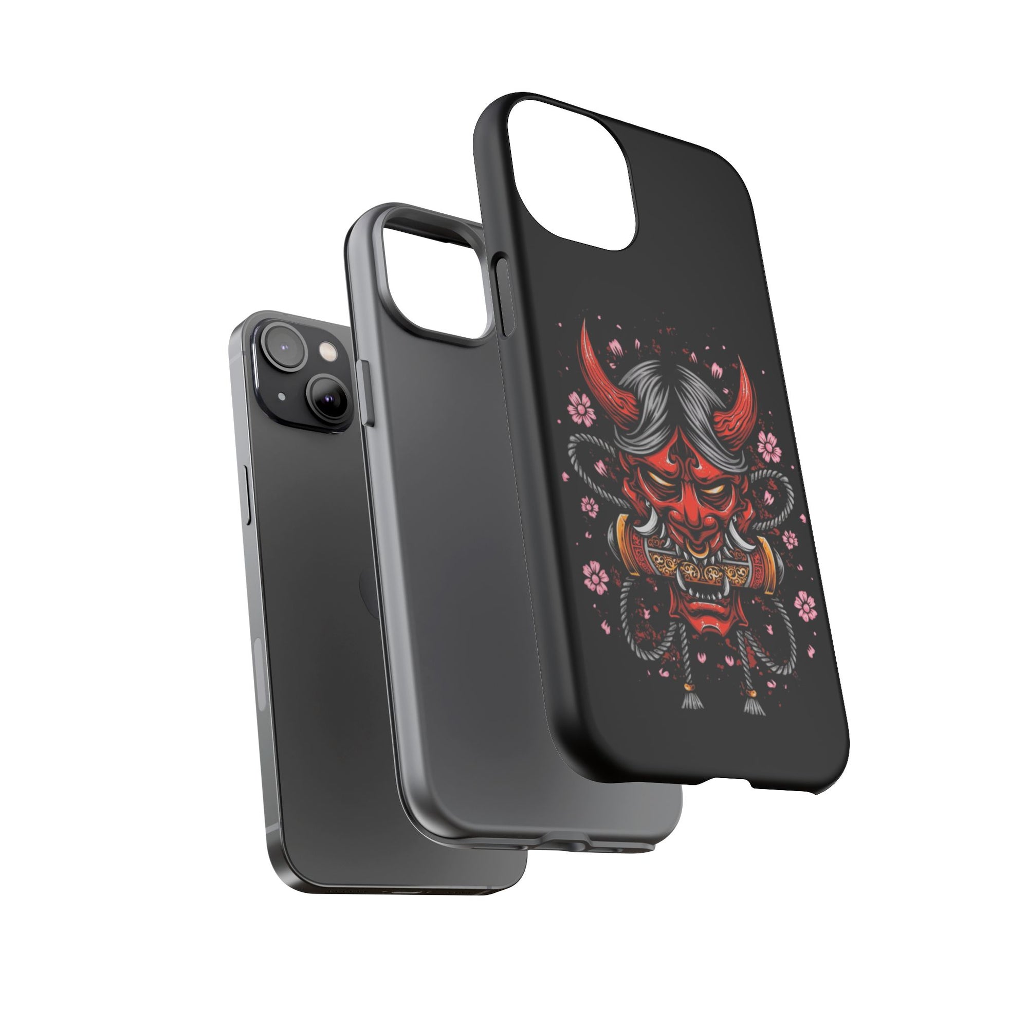 Tough Cases: Fierce Demon Phone Case, Edgy Phone Cover, Protect Your Device, Gift for Anime Fans, Unique Artwork Case