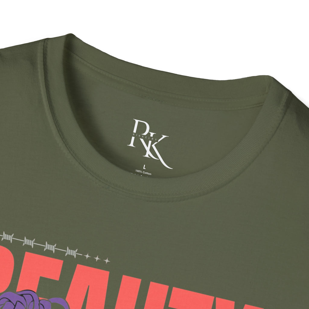 Beauty Floral Unisex Softstyle T-Shirt, Chic Casual Wear, Gift for Friends, Everyday Style, Trendy Graphic Tee, Summer Outfit