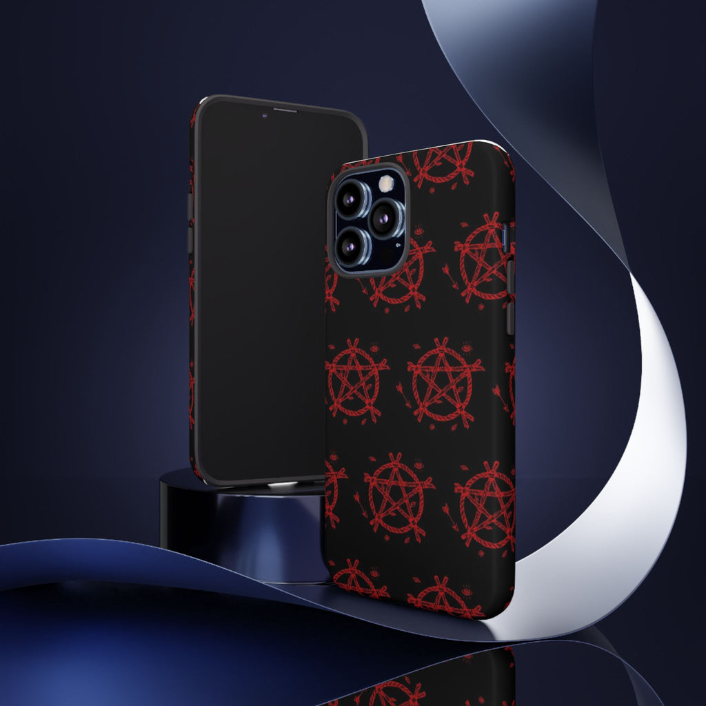 Anarchist iPhone Case, Tough Phone Cover, Punk Style Accessory, Unique Gift for Rebels, Goth Aesthetic Phone Case