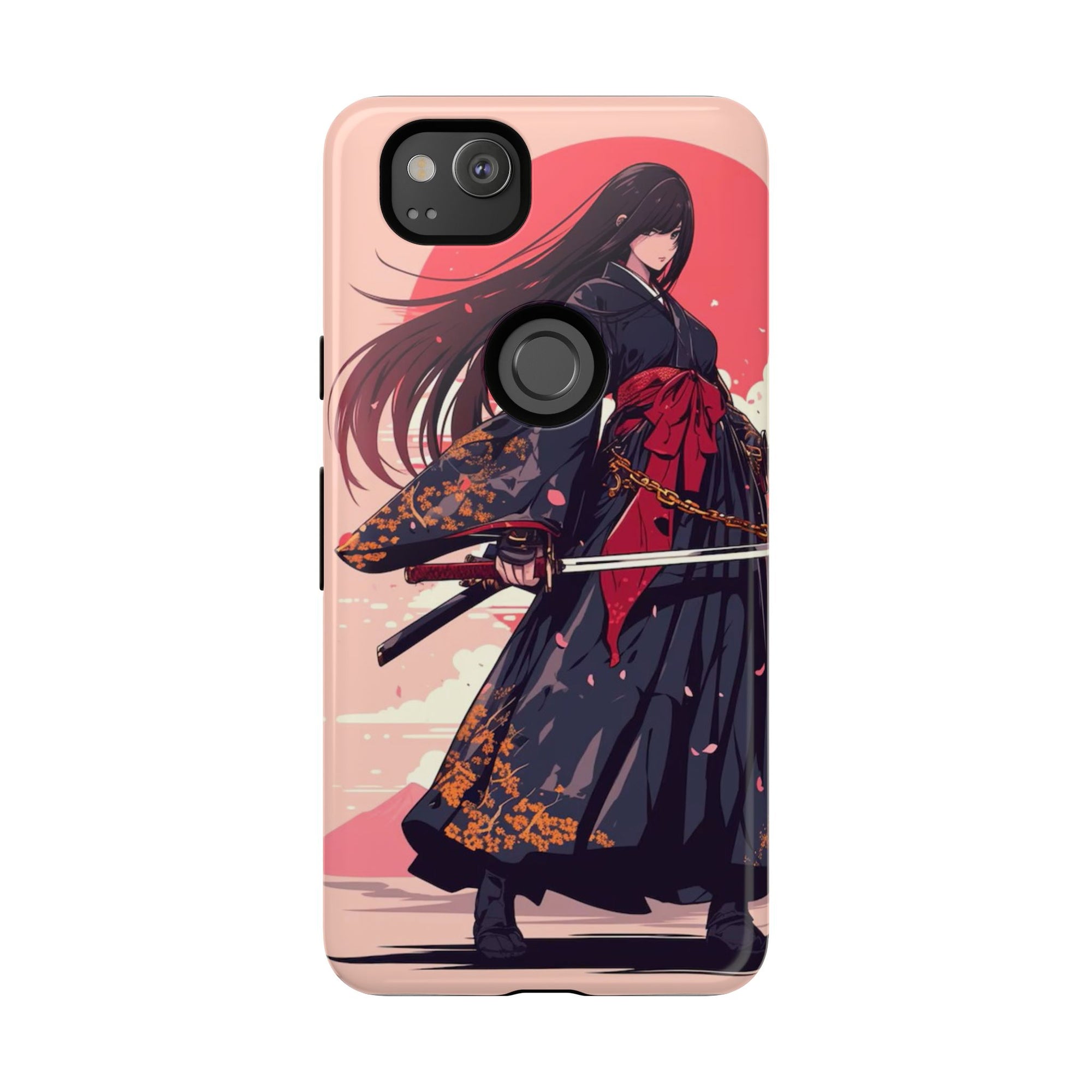 Stylish Phone Case with Warrior Design, Tough Phone Cover for Anime Lovers, Gift for Gamers, Cute Phone Accessories, Unique Tech Gifts