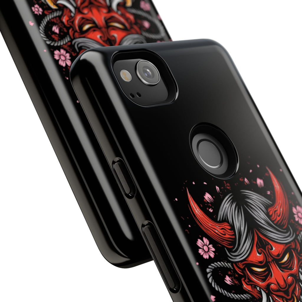 Tough Cases: Fierce Demon Phone Case, Edgy Phone Cover, Protect Your Device, Gift for Anime Fans, Unique Artwork Case