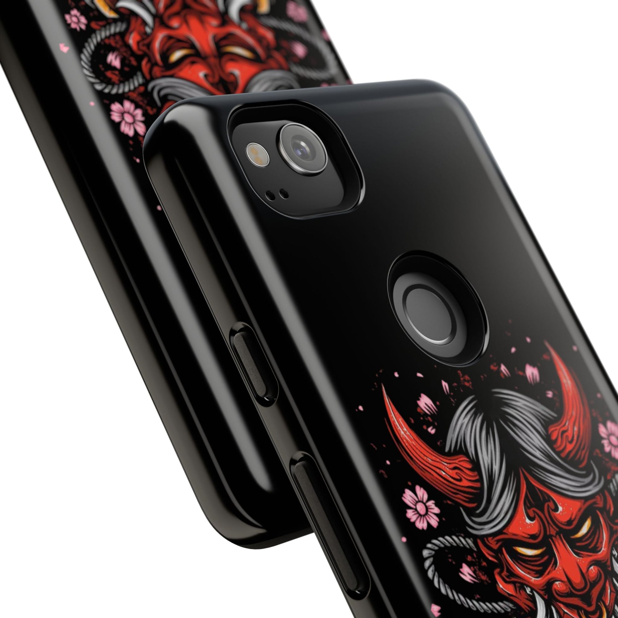 Tough Cases: Fierce Demon Phone Case, Edgy Phone Cover, Protect Your Device, Gift for Anime Fans, Unique Artwork Case