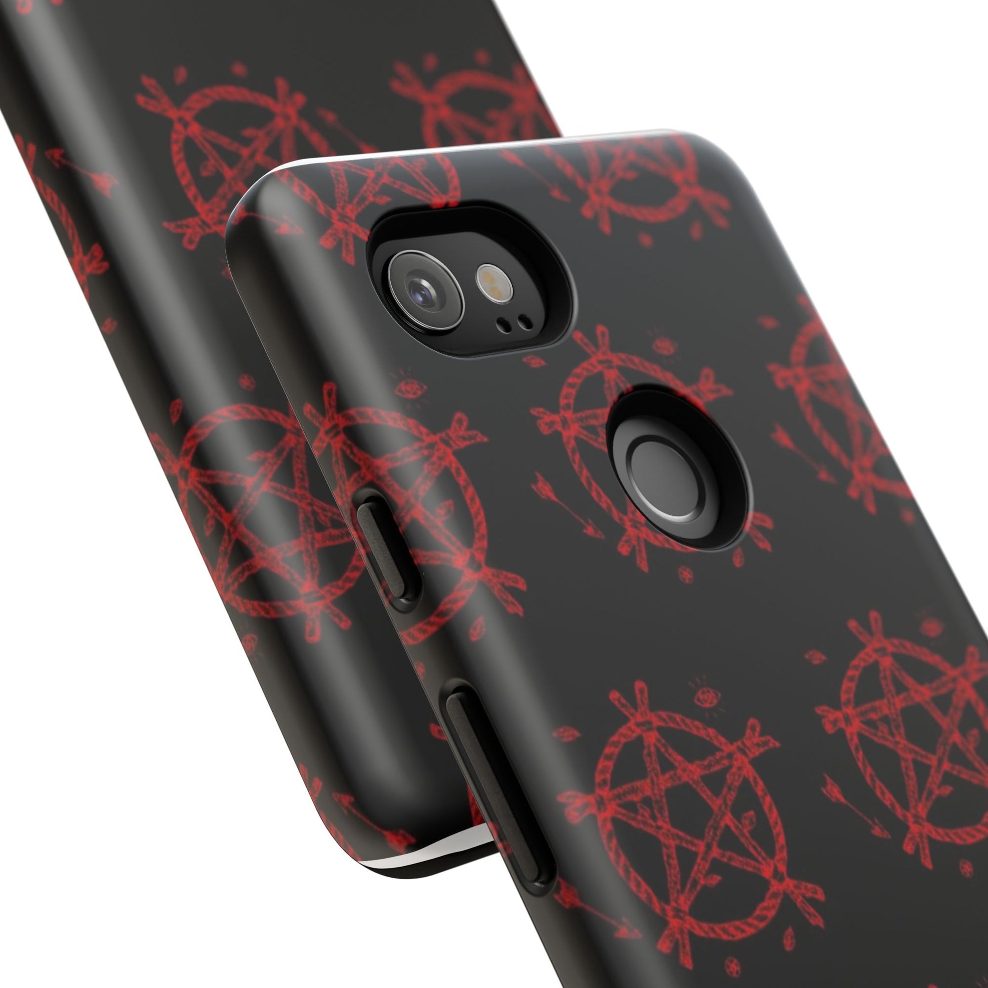 Anarchist iPhone Case, Tough Phone Cover, Punk Style Accessory, Unique Gift for Rebels, Goth Aesthetic Phone Case