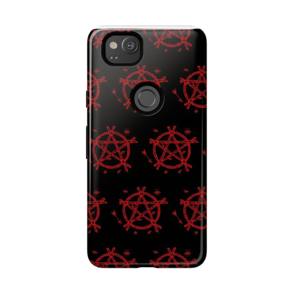 Anarchist iPhone Case, Tough Phone Cover, Punk Style Accessory, Unique Gift for Rebels, Goth Aesthetic Phone Case