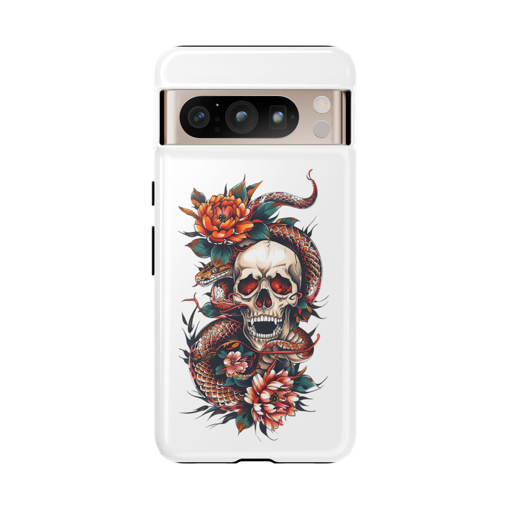 Tough Cases: Skull and Snake Phone Cases, Edgy Accessories, Alternative Fashion, Quirky Gift Ideas, Gothic Style