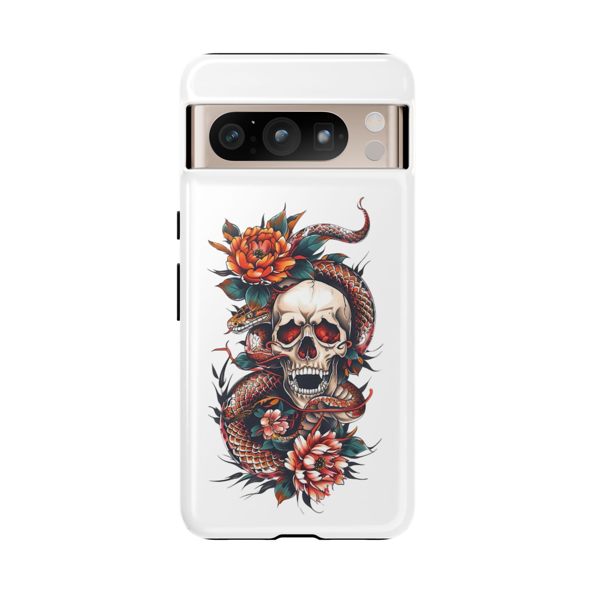 Tough Cases: Skull and Snake Phone Cases, Edgy Accessories, Alternative Fashion, Quirky Gift Ideas, Gothic Style