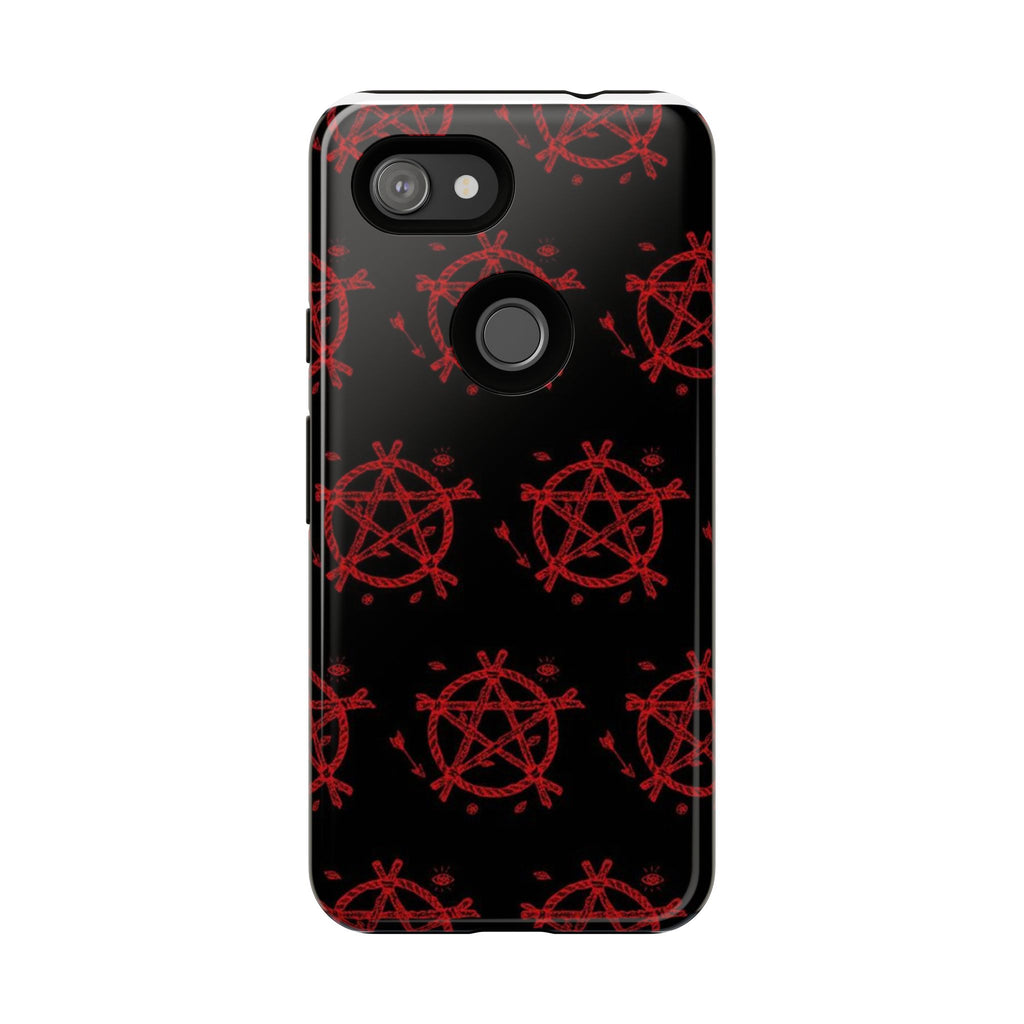 Anarchist iPhone Case, Tough Phone Cover, Punk Style Accessory, Unique Gift for Rebels, Goth Aesthetic Phone Case
