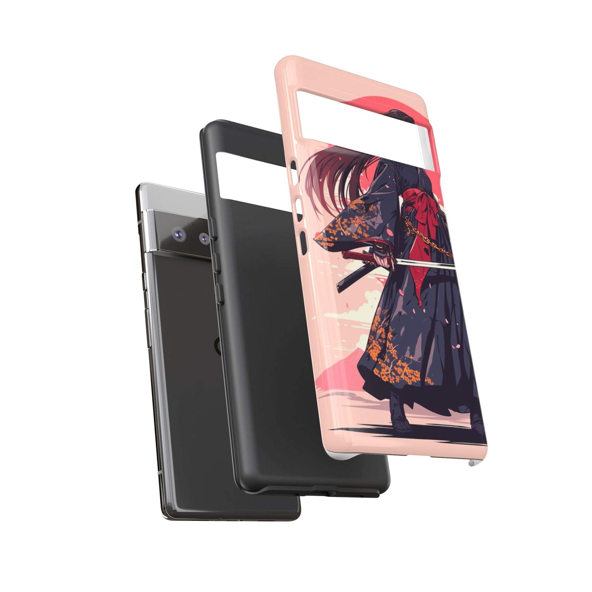 Stylish Phone Case with Warrior Design, Tough Phone Cover for Anime Lovers, Gift for Gamers, Cute Phone Accessories, Unique Tech Gifts