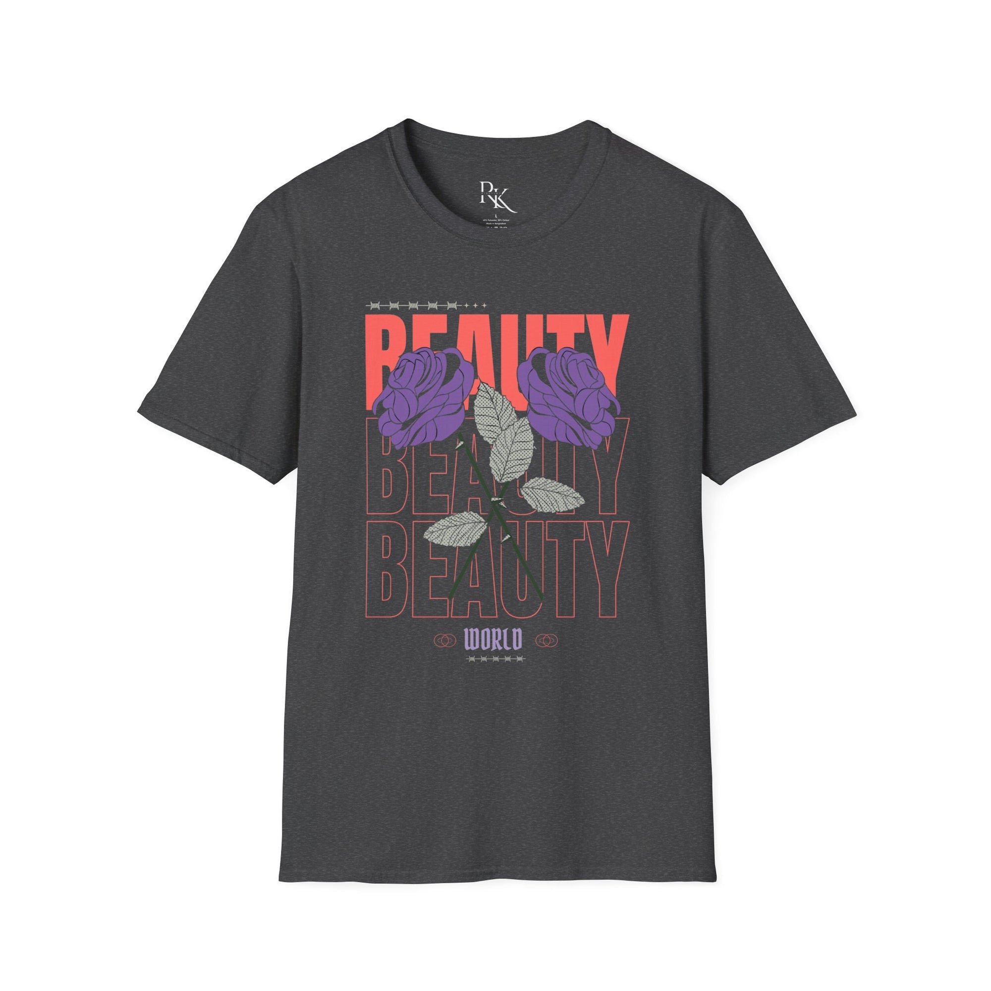 Beauty Floral Unisex Softstyle T-Shirt, Chic Casual Wear, Gift for Friends, Everyday Style, Trendy Graphic Tee, Summer Outfit