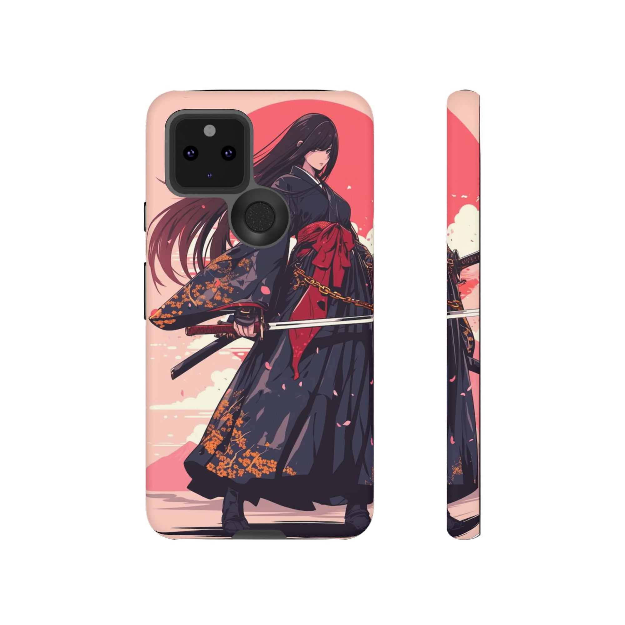 Stylish Phone Case with Warrior Design, Tough Phone Cover for Anime Lovers, Gift for Gamers, Cute Phone Accessories, Unique Tech Gifts