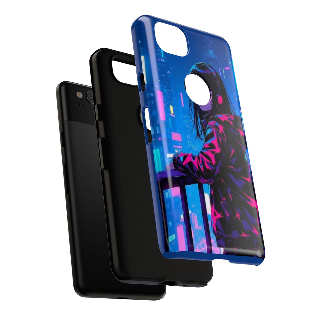 Futuristic Phone Case, Cyberpunk Aesthetic, Tough Phone Cover, Urban Style, Gift for Tech Lovers, Unique Phone Accessories, Streetwear [...]