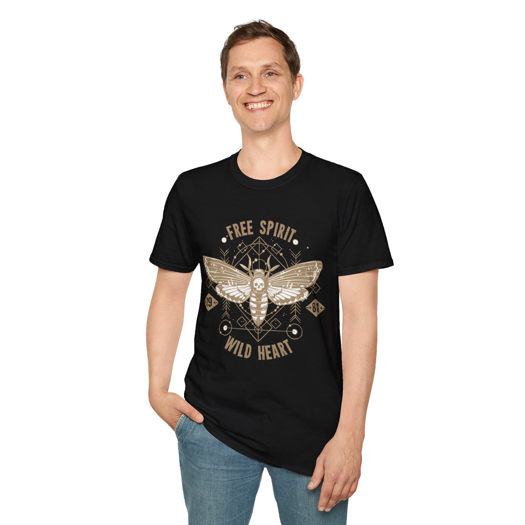 Free Spirit Wild Heart Unisex T-Shirt, Boho Graphic Tee, Nature Lover Shirt, Gift for Adventurers, Casual Wear, Everyday Comfort